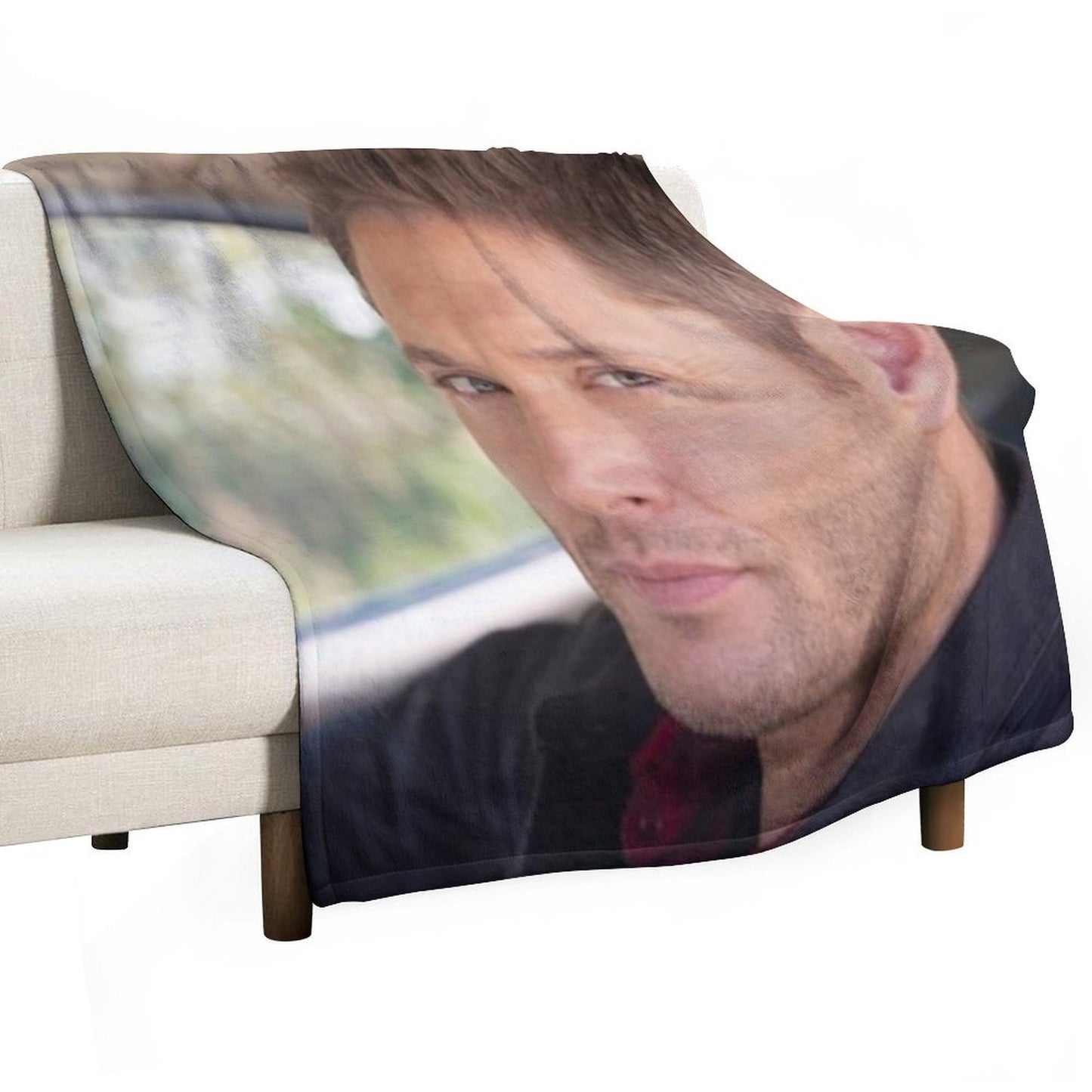 Supernatural Dean Winchester Jensen Ackles Eco-conscious Throw Blanket