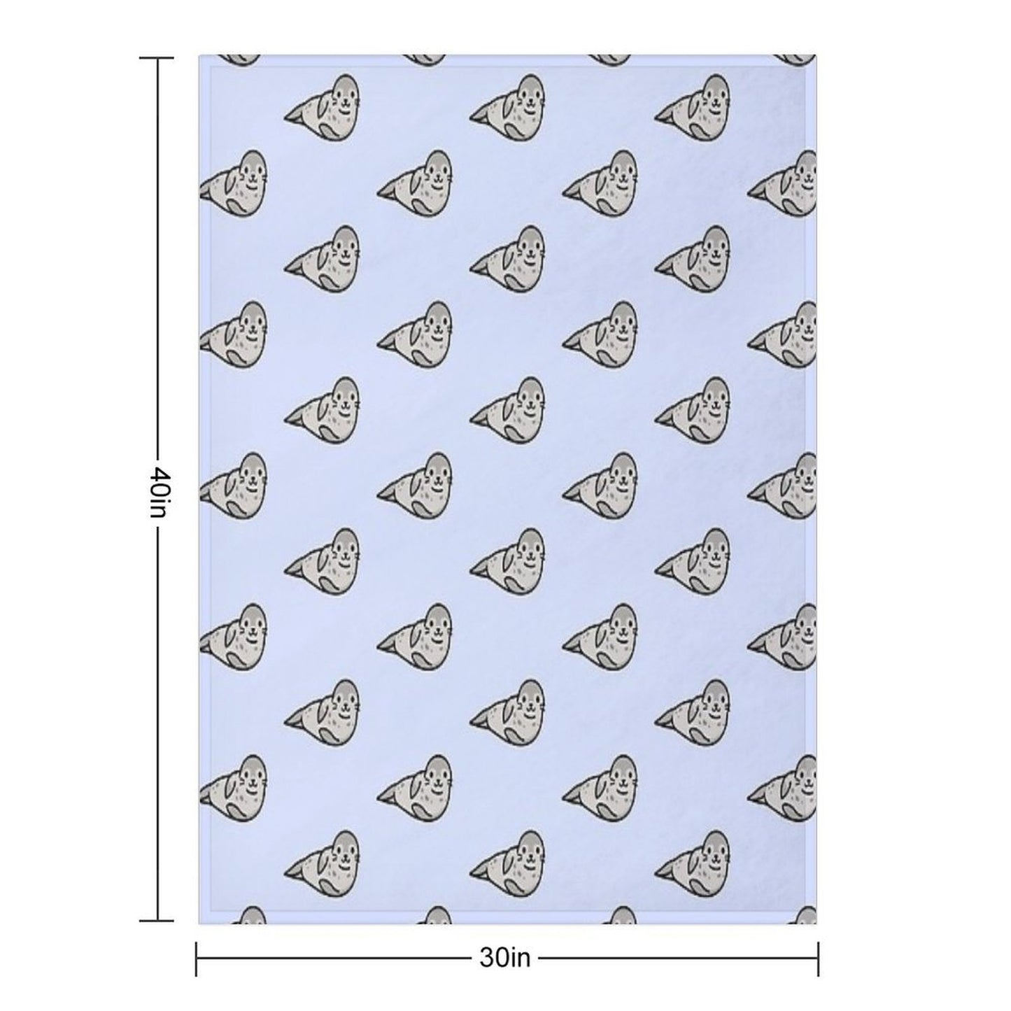 Grey Seal Premium Throw Blanket