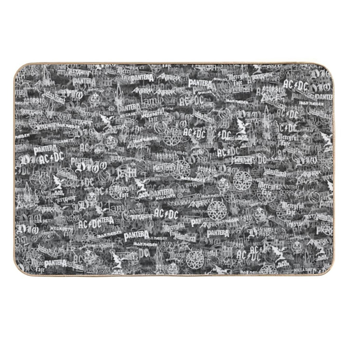Heavy Metal Bands Pet-Safe Bath Mat