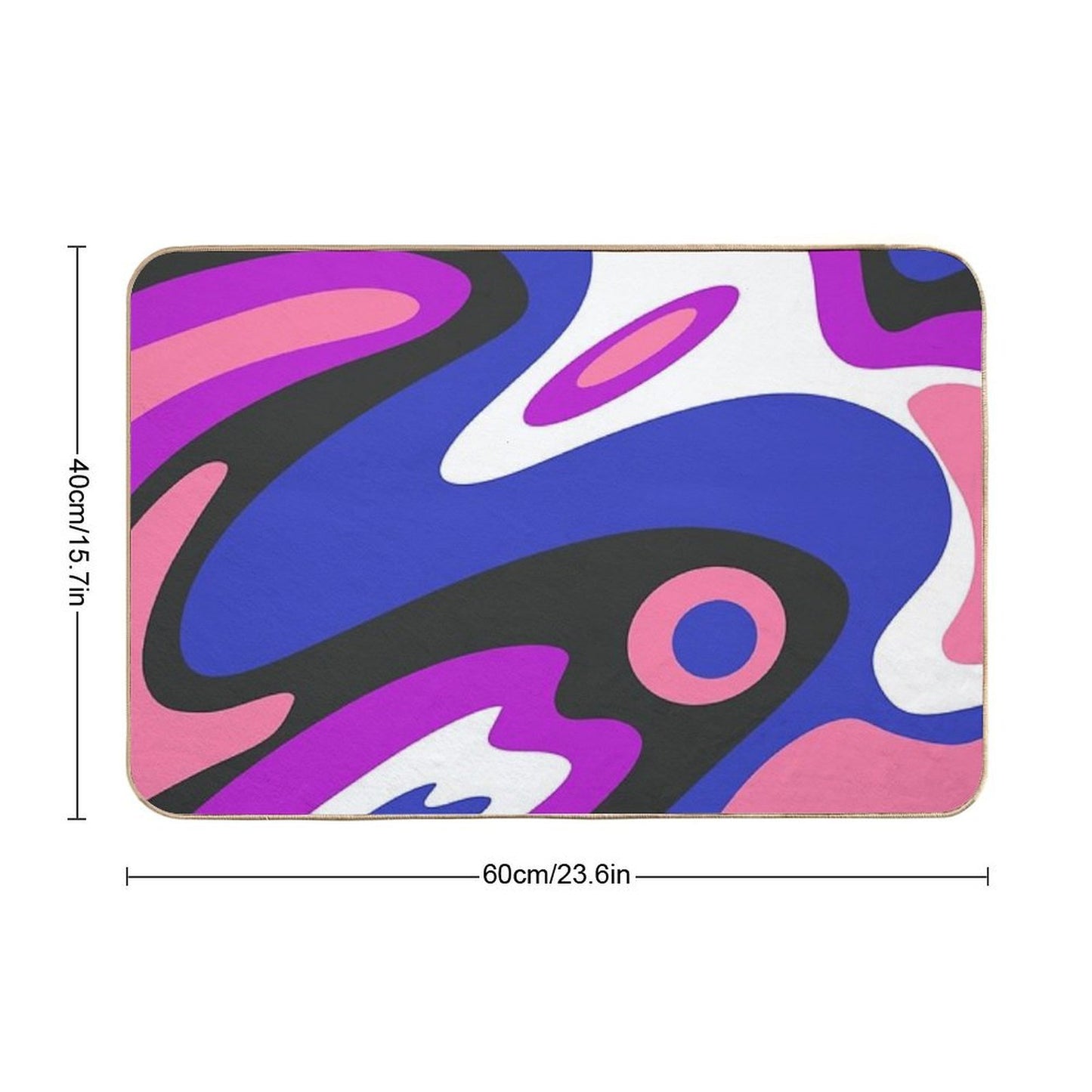 Genderfluid Groovy Pattern Versatile Bath Mat