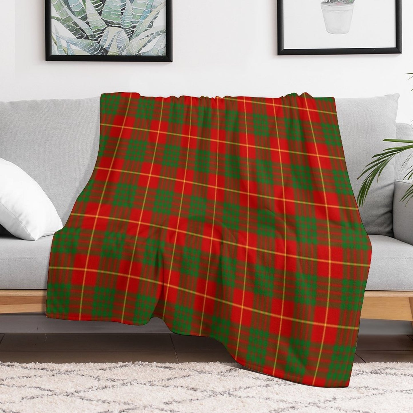 Clan Cameron Tartan Gift-ready Throw Blanket