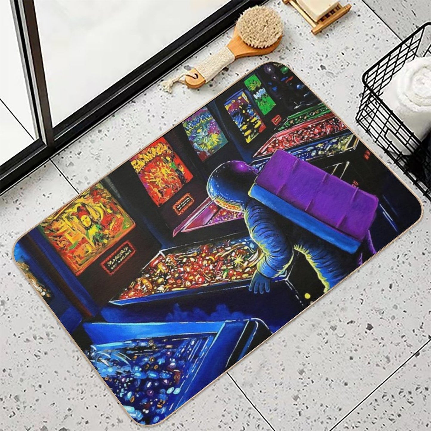 Pinball Wizard Pet-Safe Bath Mat