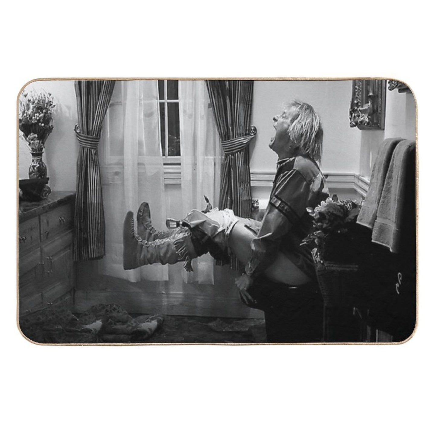 Dumb And Dumber Funny Bathroom Repositionable Bath Mat