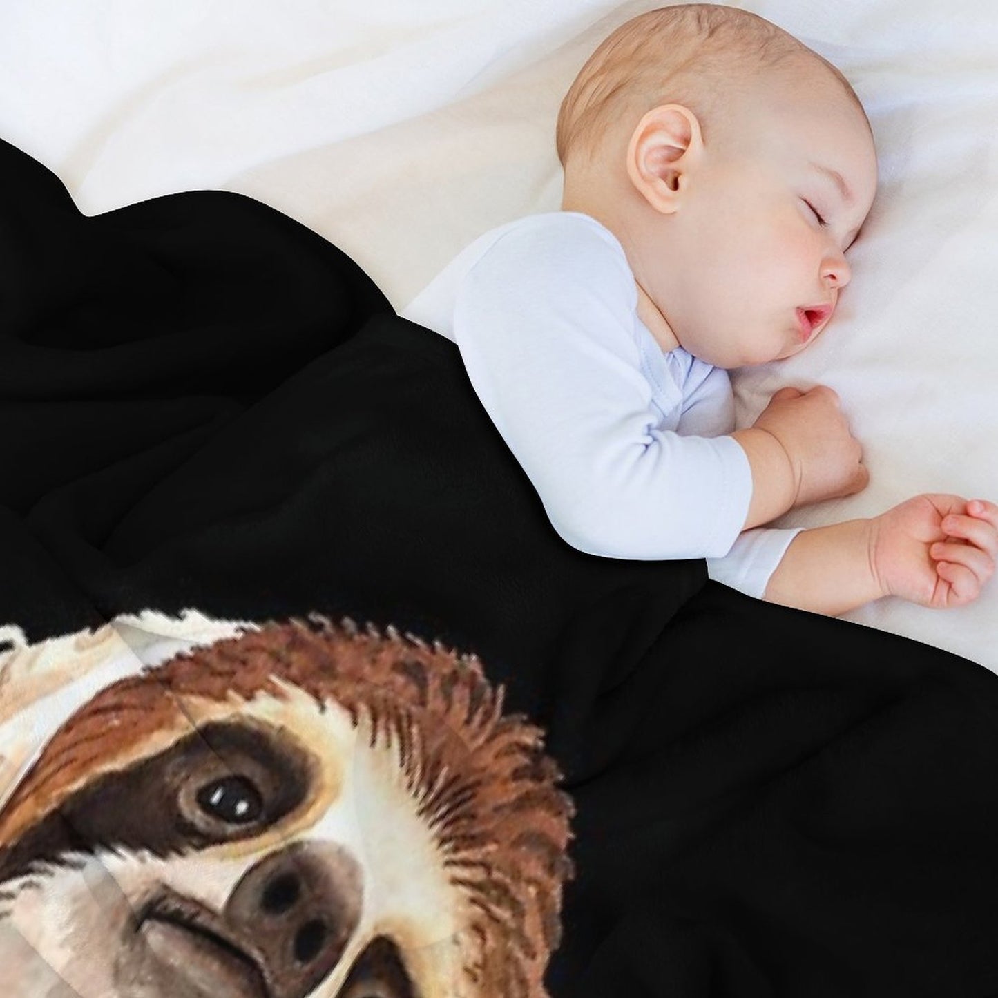 Smiling Sloth Velvety-soft Throw Blanket