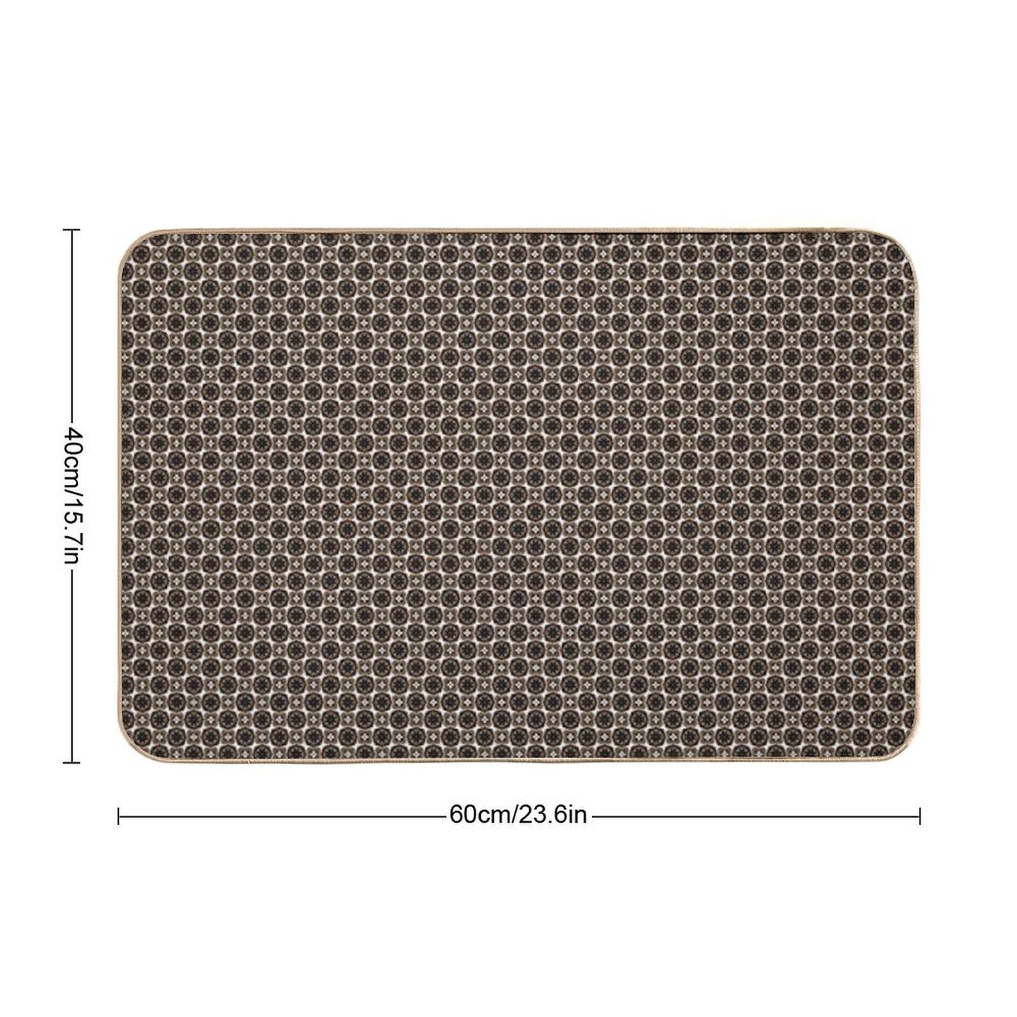 Timeless Royal Medallions Easy To Clean Bath Mat
