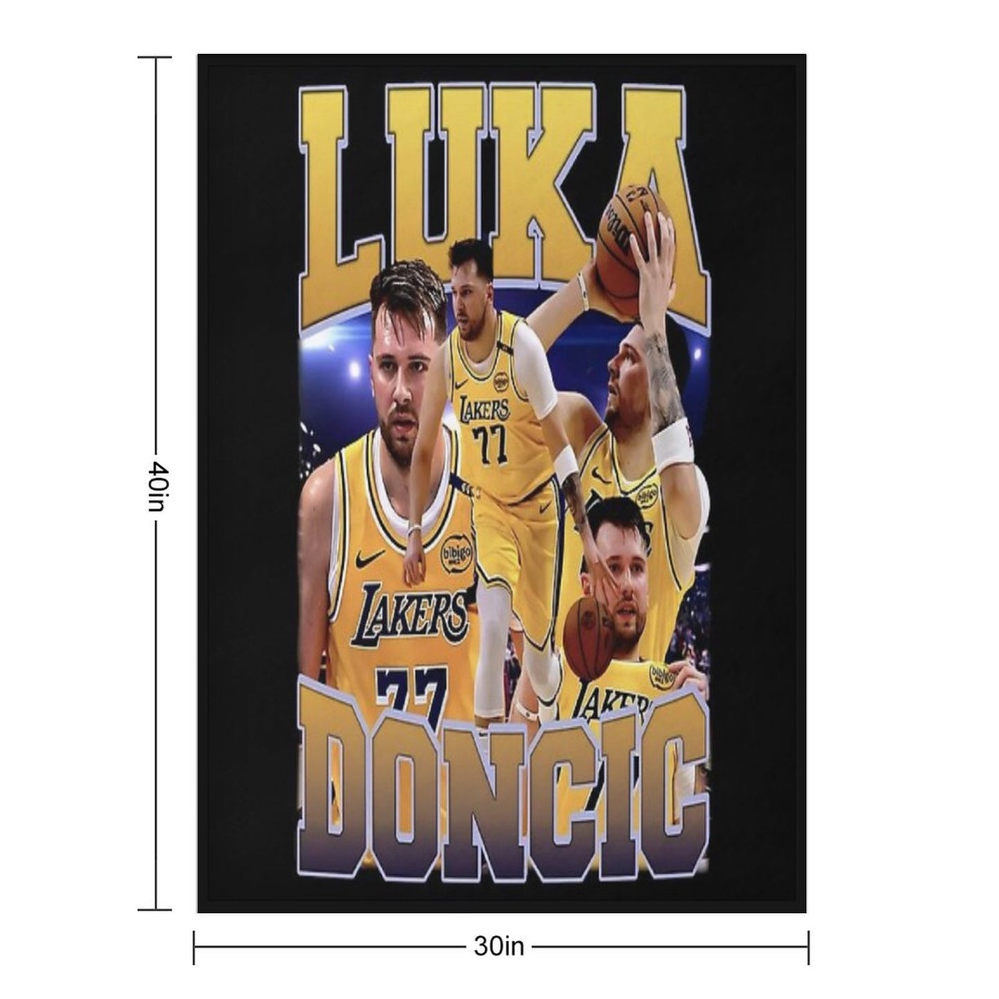 Luka Doncic Lightweight Throw Blanket