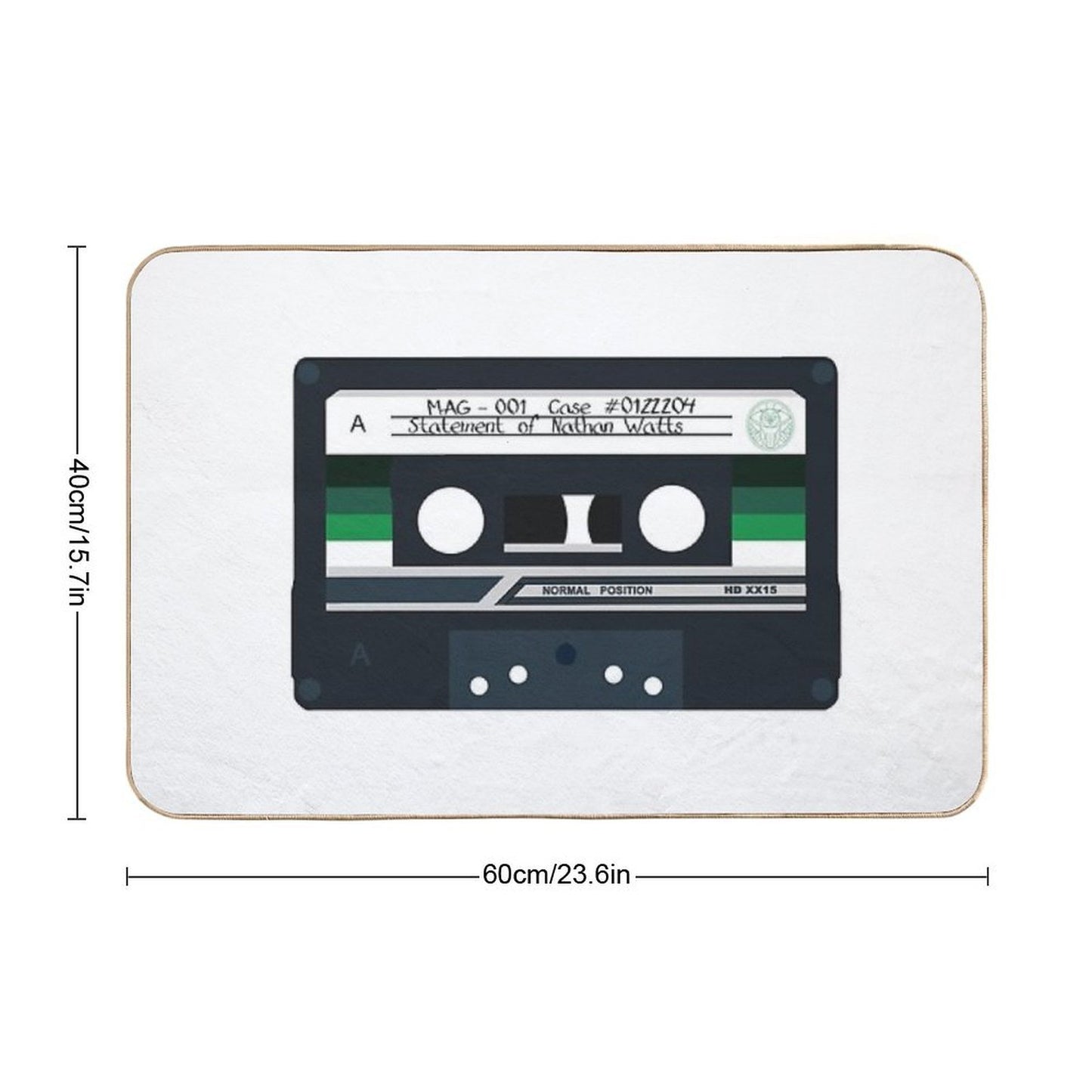 MAG 001 - Statement of Nathan Watts - Cassette Eco-Friendly Bath Mat