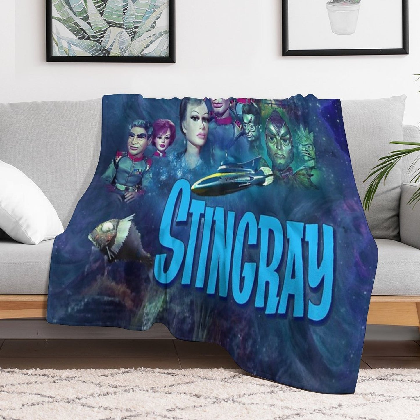 STINGRAY 1 Machine-washable Throw Blanket