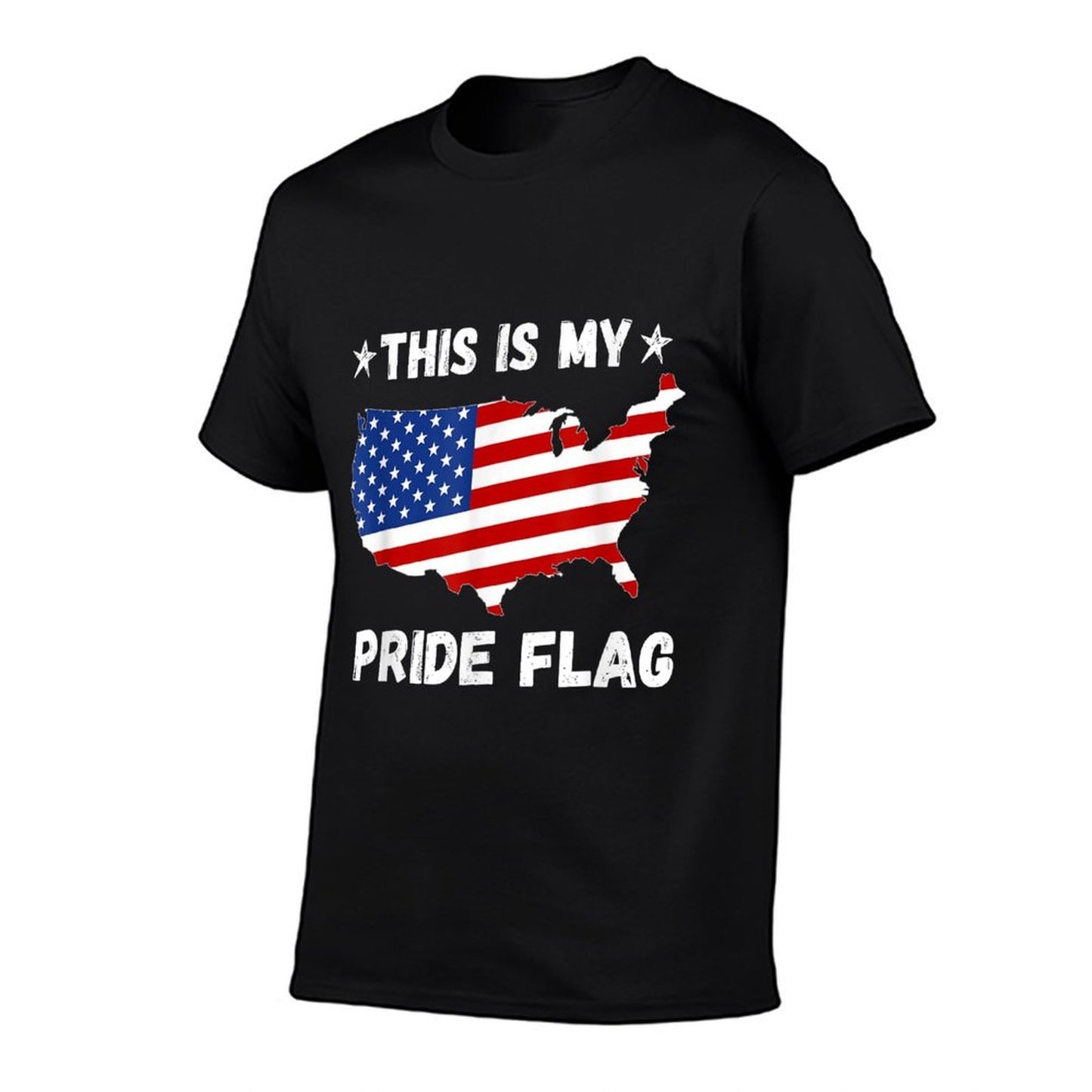 This Is My Pride - Patriotic America USA 4th of July Rolled Sleeves T-Shirt