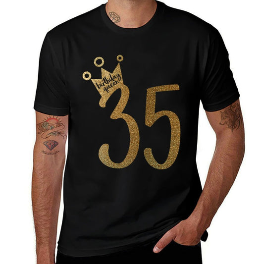 Womens Gold 35th Birthday Birthday Girl  Breathable T-Shirt
