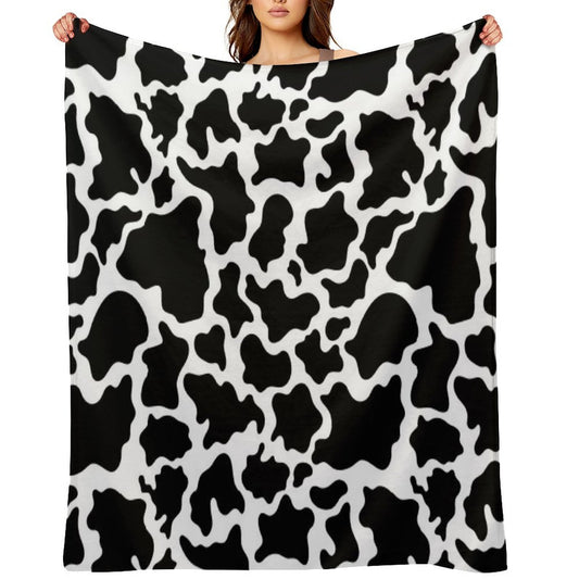 “Classy Cow” Easy Care Throw Blanket