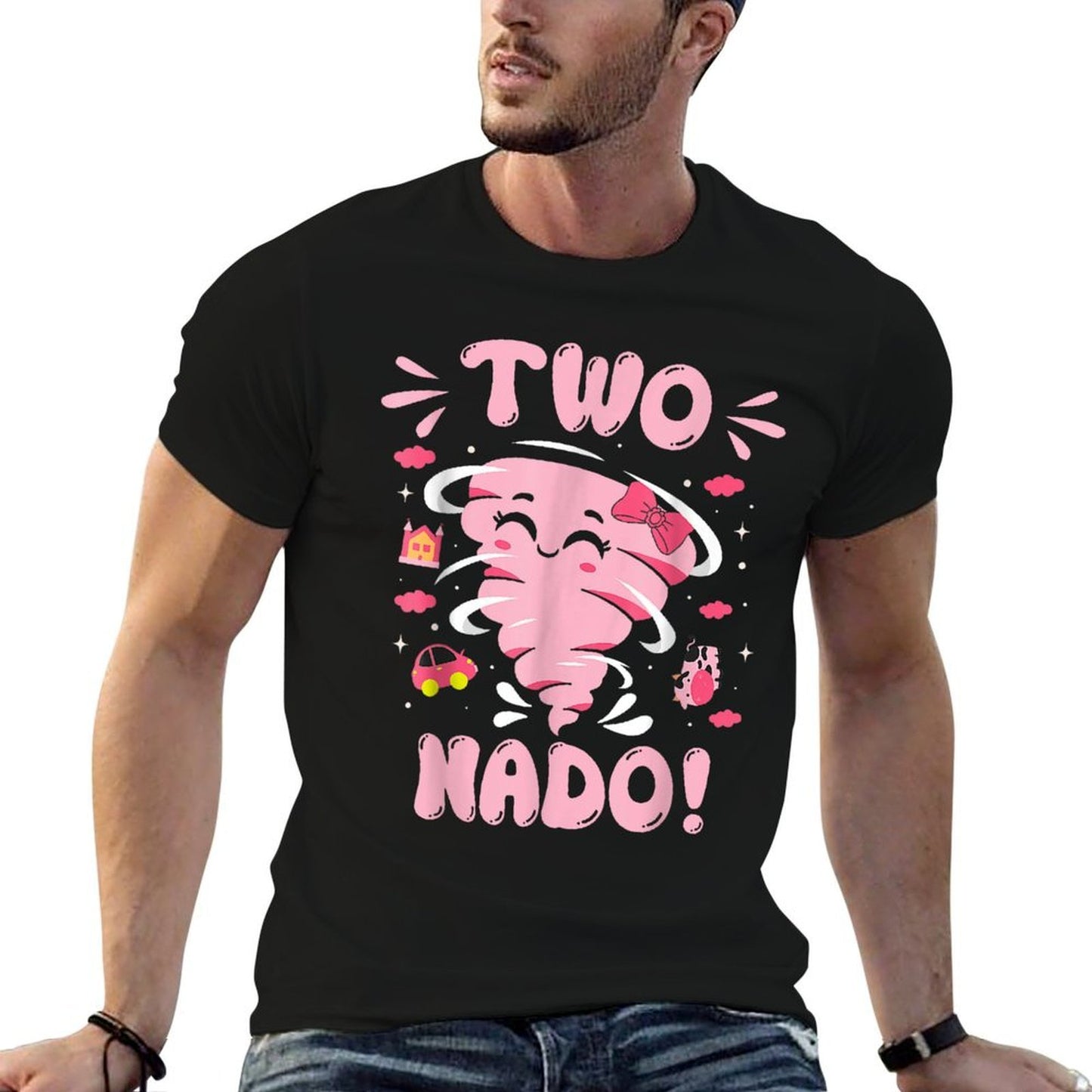 Tornado 2 Year Old Girl Birthday Two Nado 2nd Bday Party Versatile T-Shirt