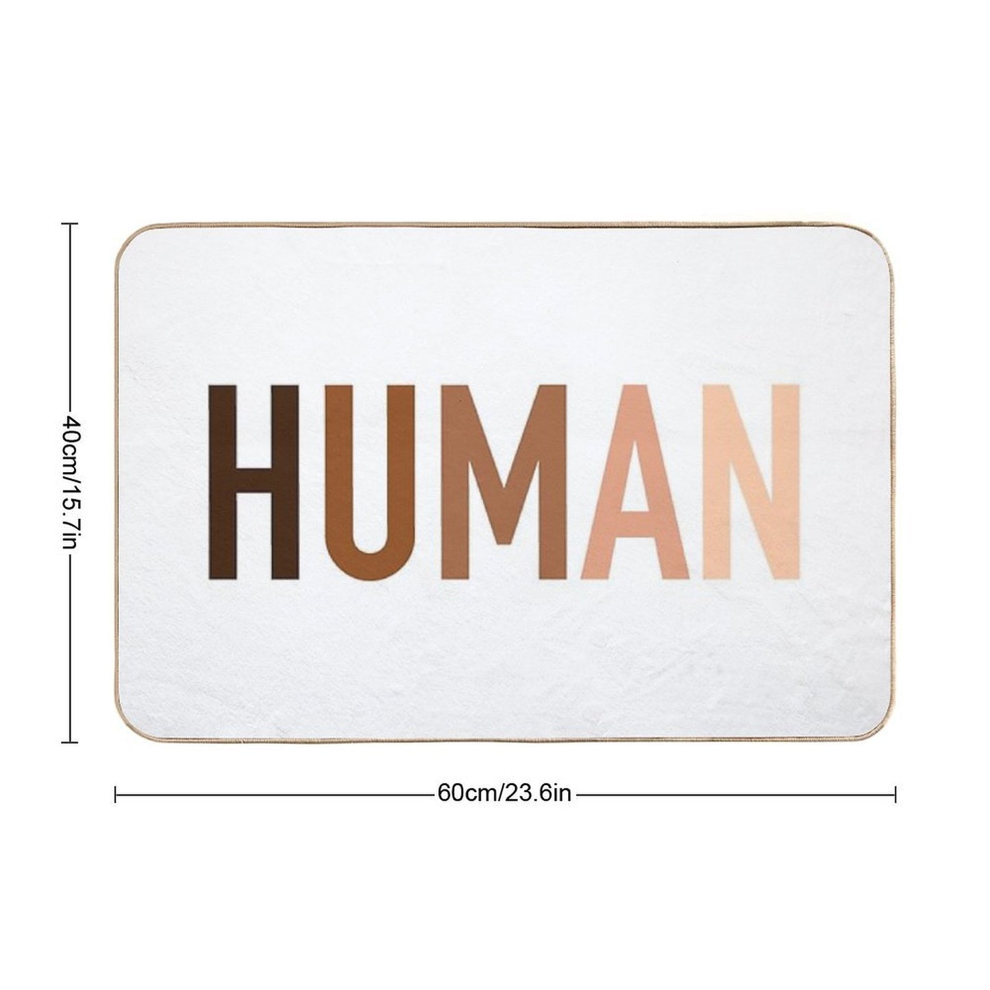 Human, Skin Tones High-Traffic Bath Mat