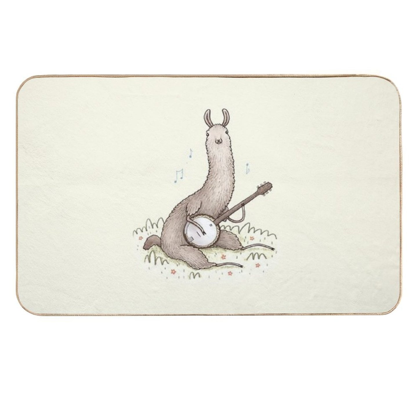 Banjo Llama Anti-Trip Bath Mat