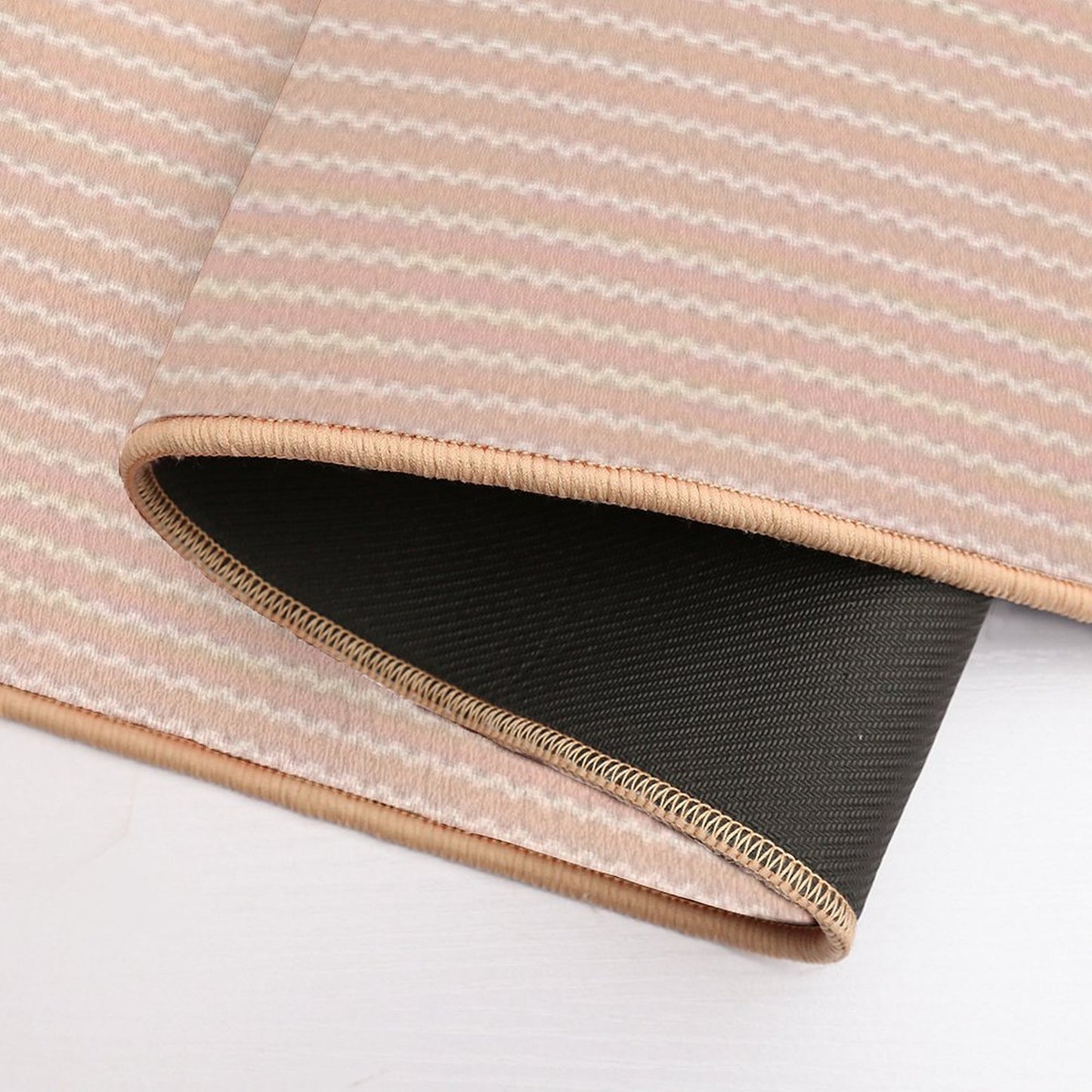Cozy Comfort - Wavy Blush Eco-Friendly Bath Mat