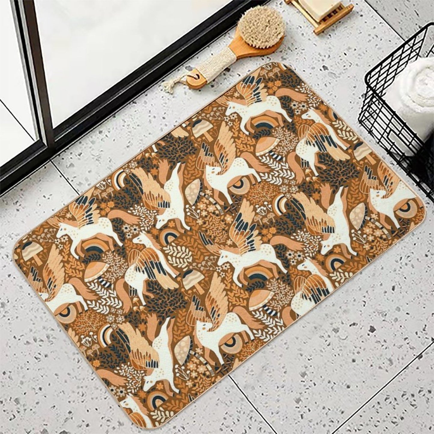 Cinnamon Pegasi Long-Lasting Bath Mat