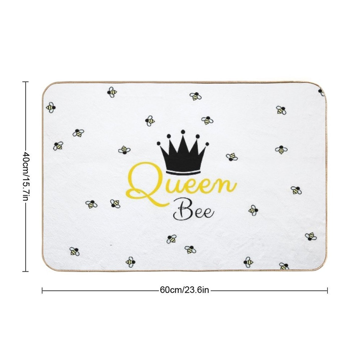 Queen Bee Rapid-Drying Bath Mat