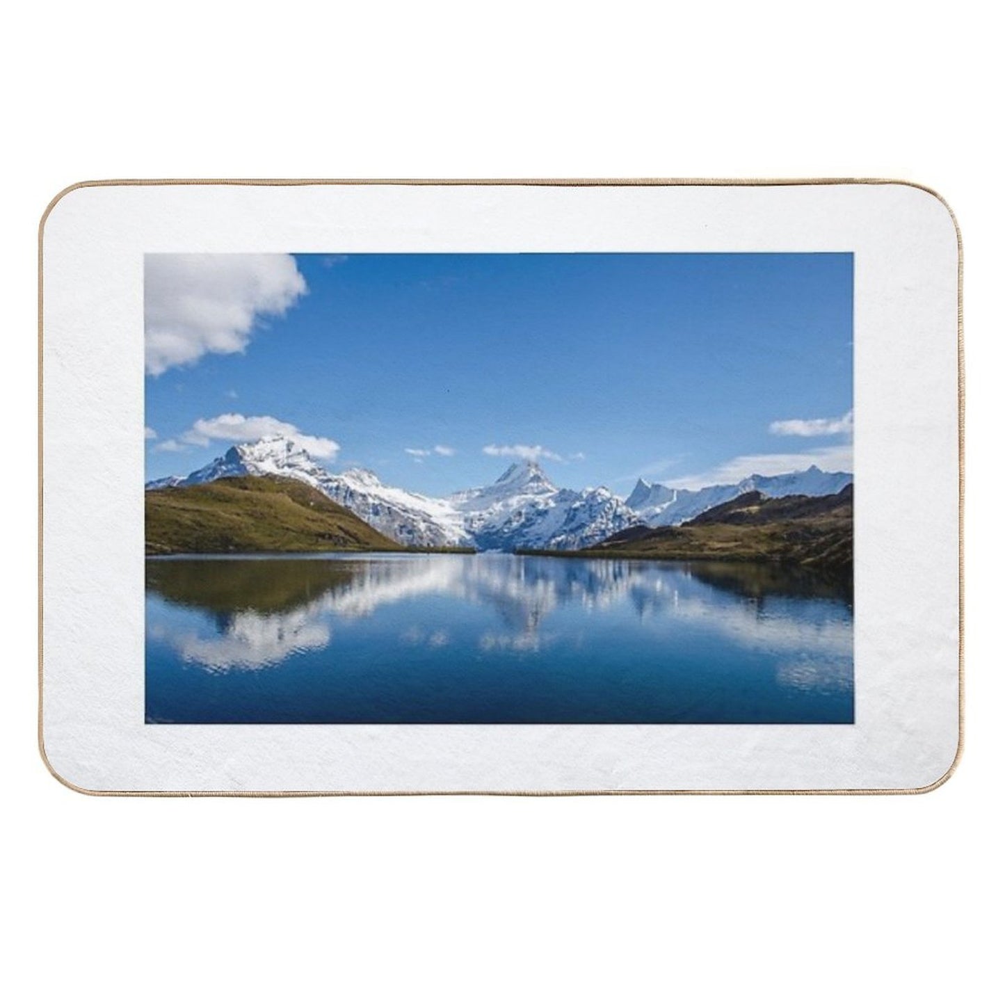 Bachalpsee Lake Dirt-Trapping Bath Mat
