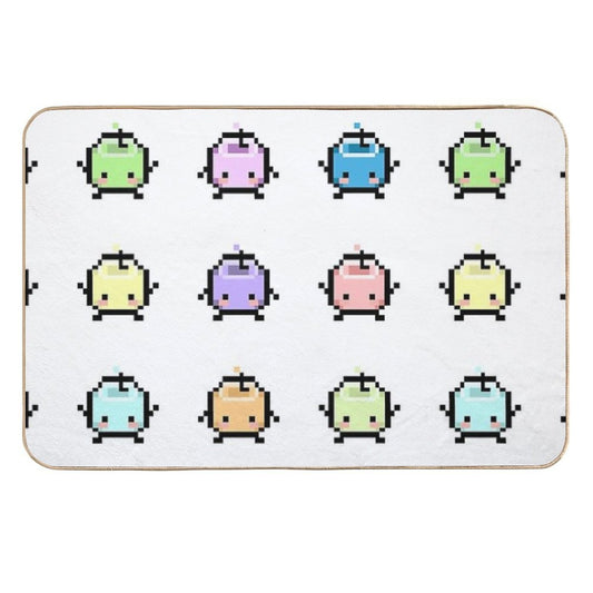 Stardew Valley Pastel Junimos  Anti-Trip Bath Mat