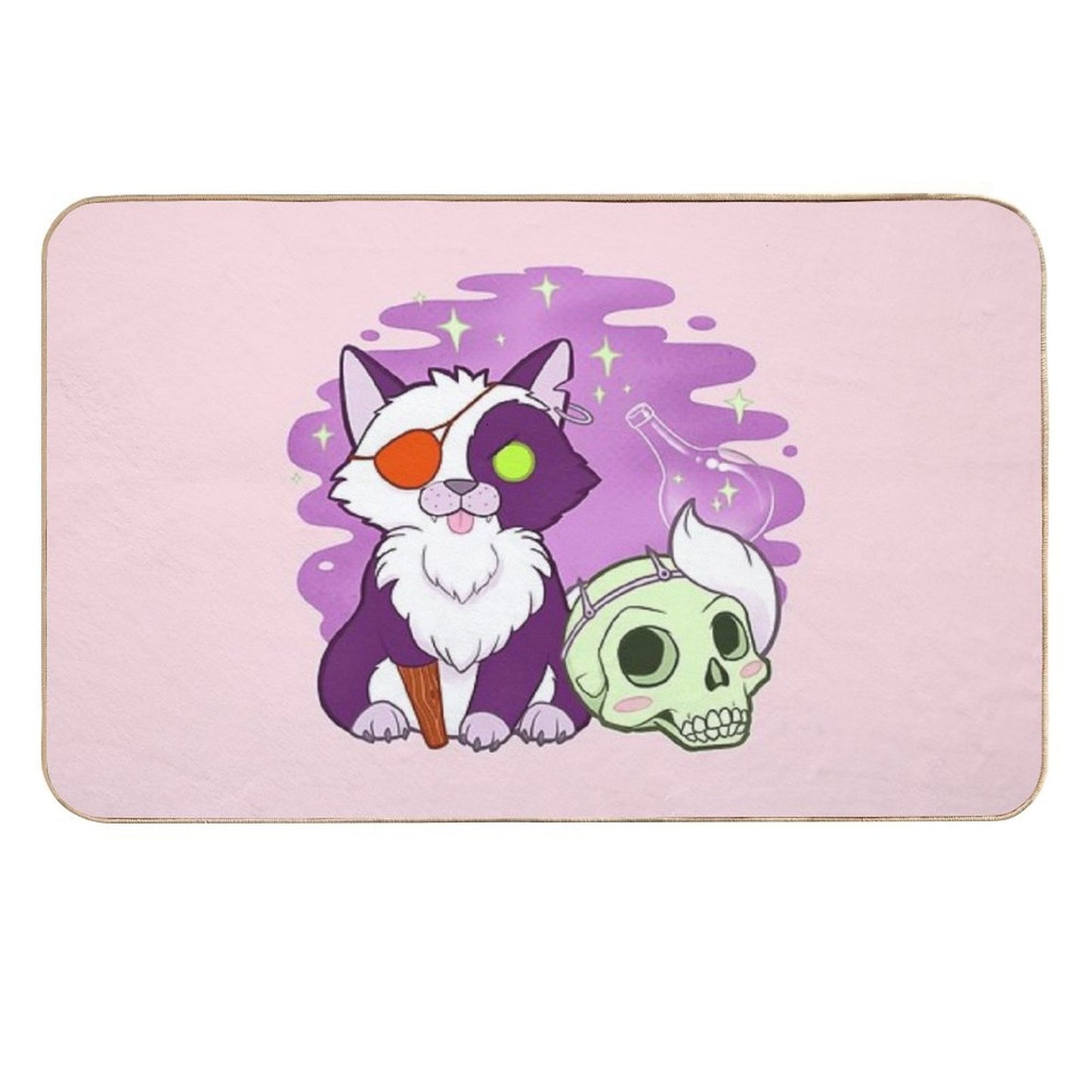 The Last Unicorn - Pirate Cat Toxin-Free Bath Mat