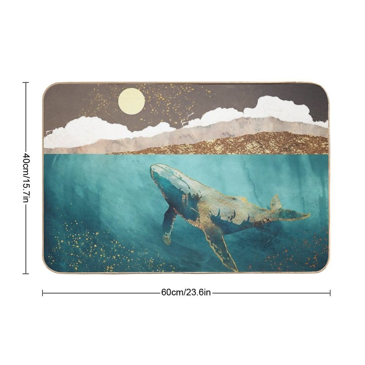 Light Beneath Absorbent Bath Mat