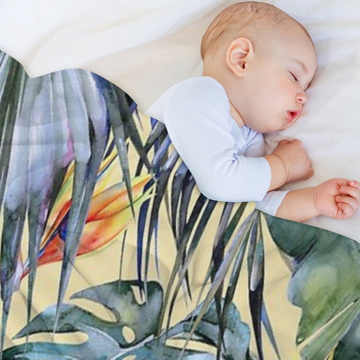 TROPICAL GARDEN 4 Anti-pilling Throw Blanket