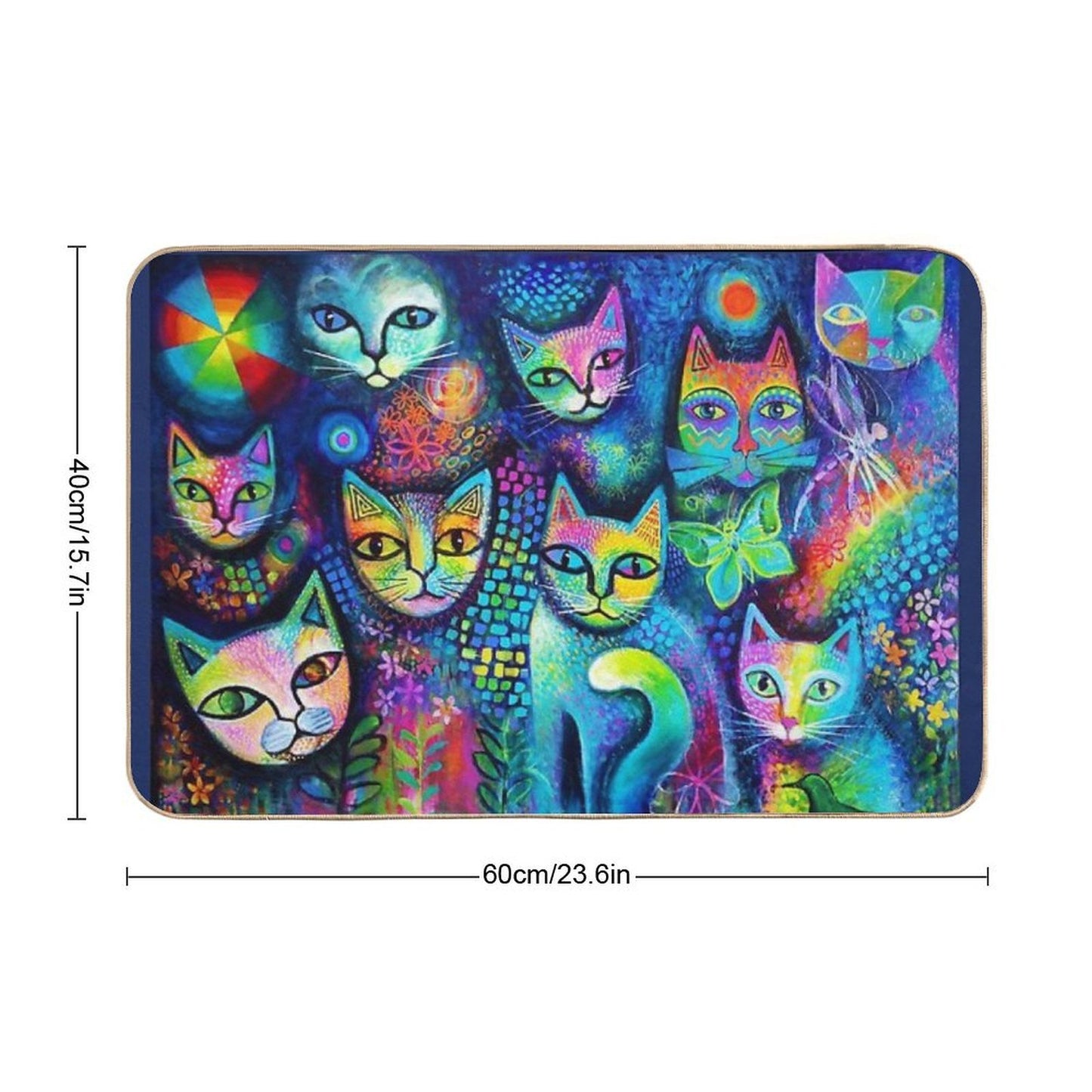 Magicats Fade-Resistant Bath Mat