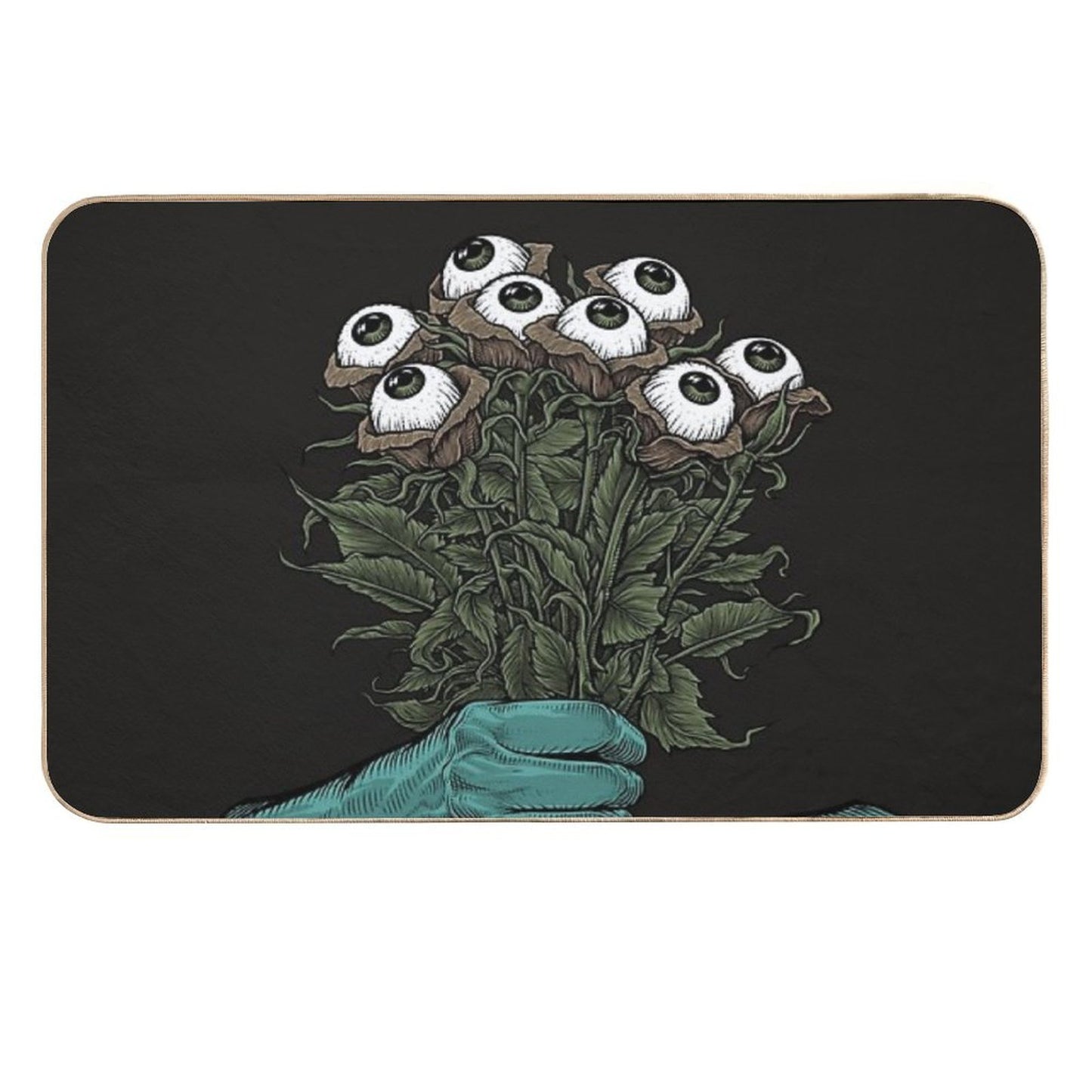 Monster Bouquet Slip-Resistant Bath Mat