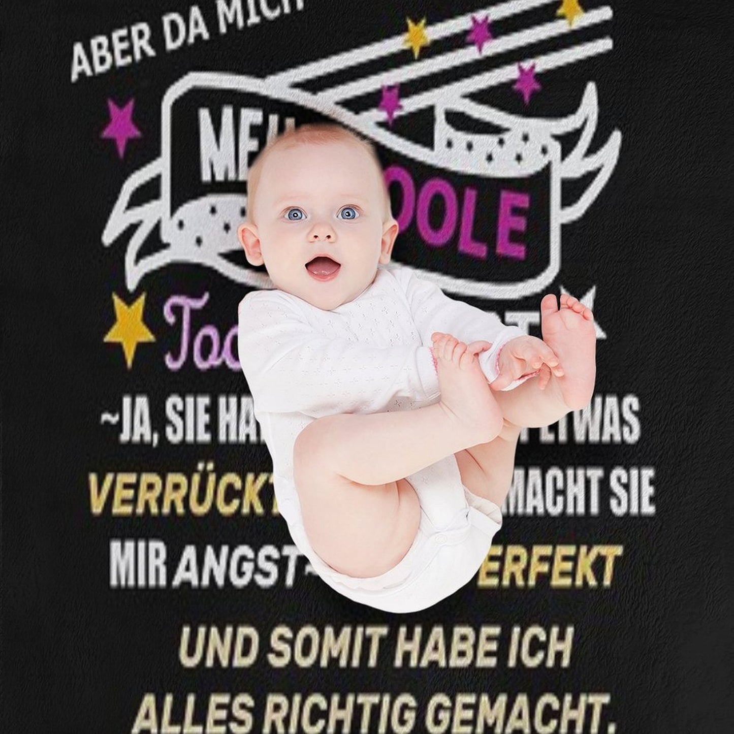 Not A Perfect Mom Daughter Saying Travel-friendly Throw Blanket