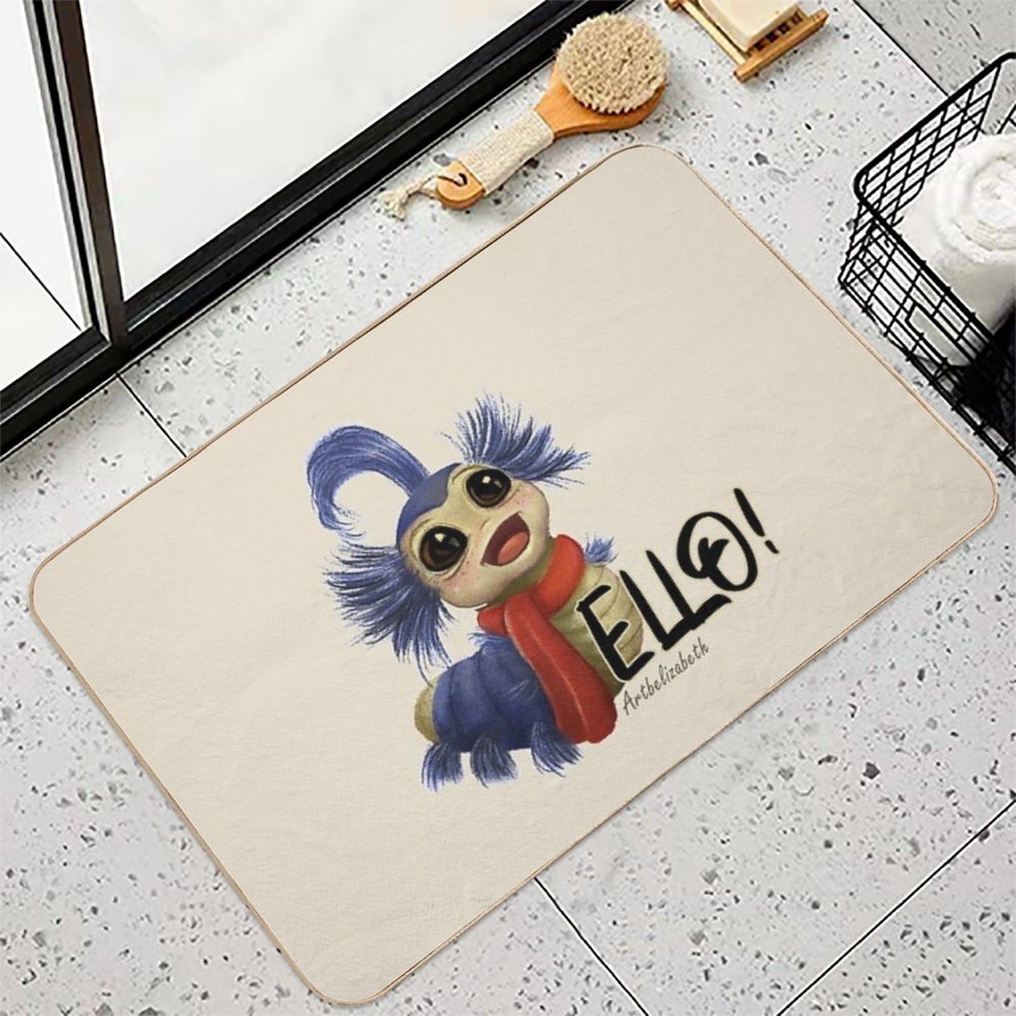 Labyrinth Worm Toxin-Free Bath Mat