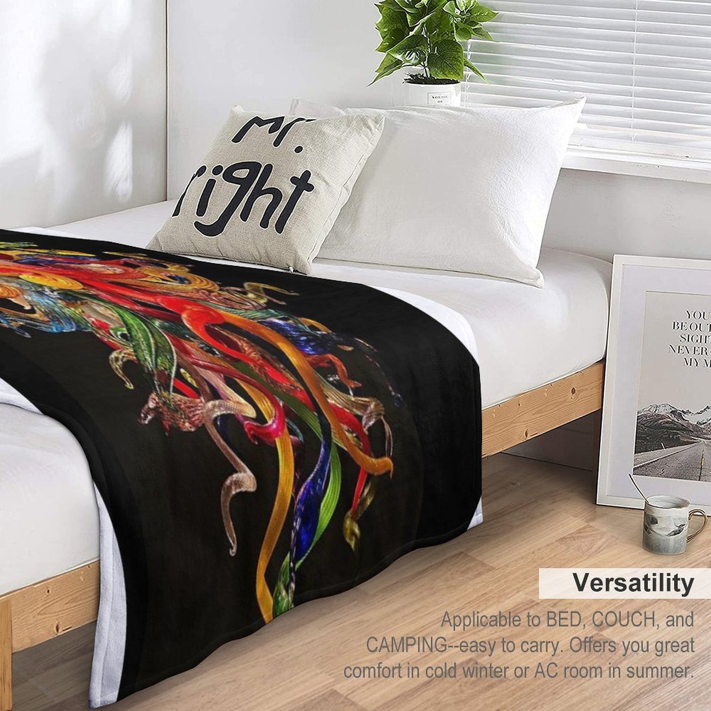 Chihuly Chandeliers Shrink-resistant Throw Blanket