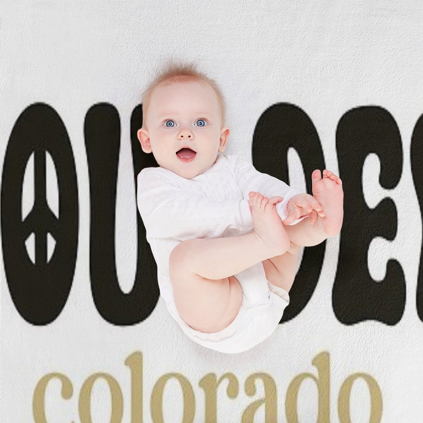 Boulder, CO Plush Throw Blanket
