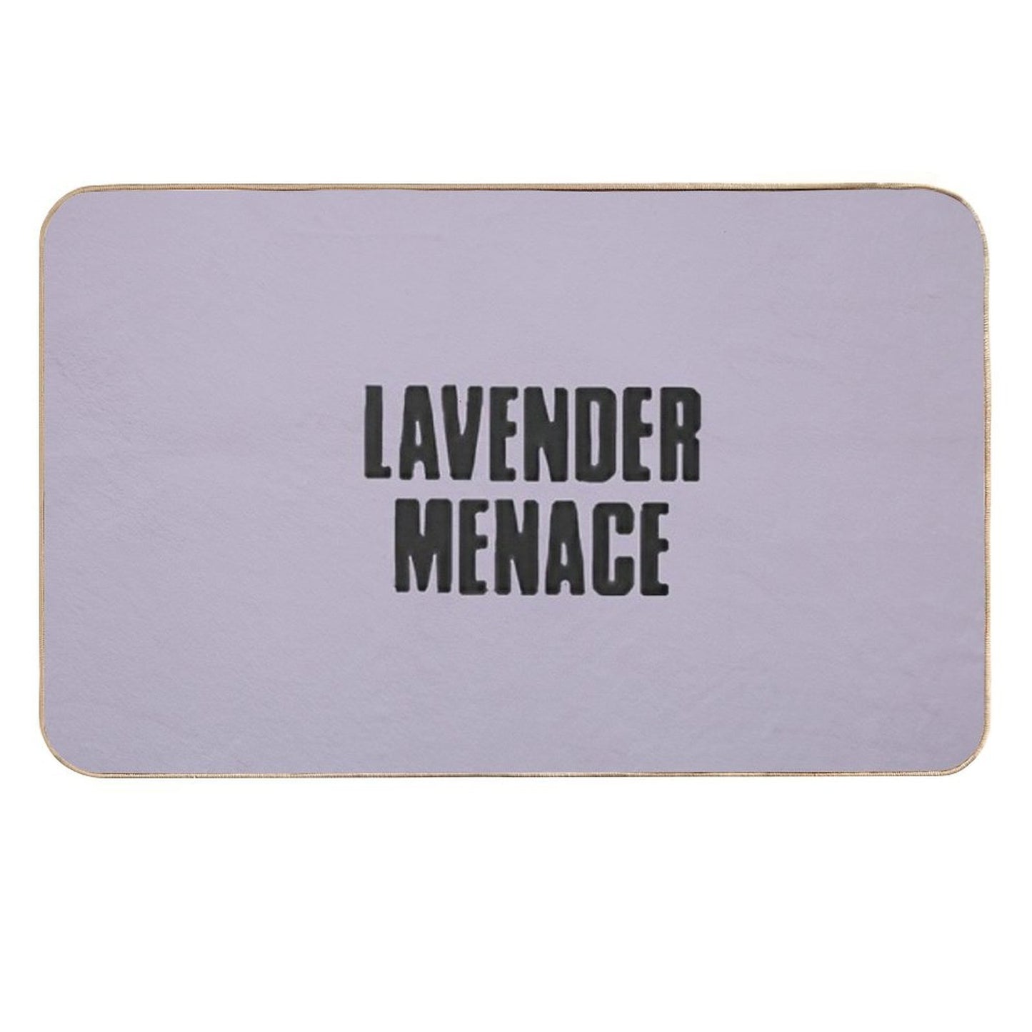 Vingtage Lesbian Feminist Lavender Menace Odorless Bath Mat