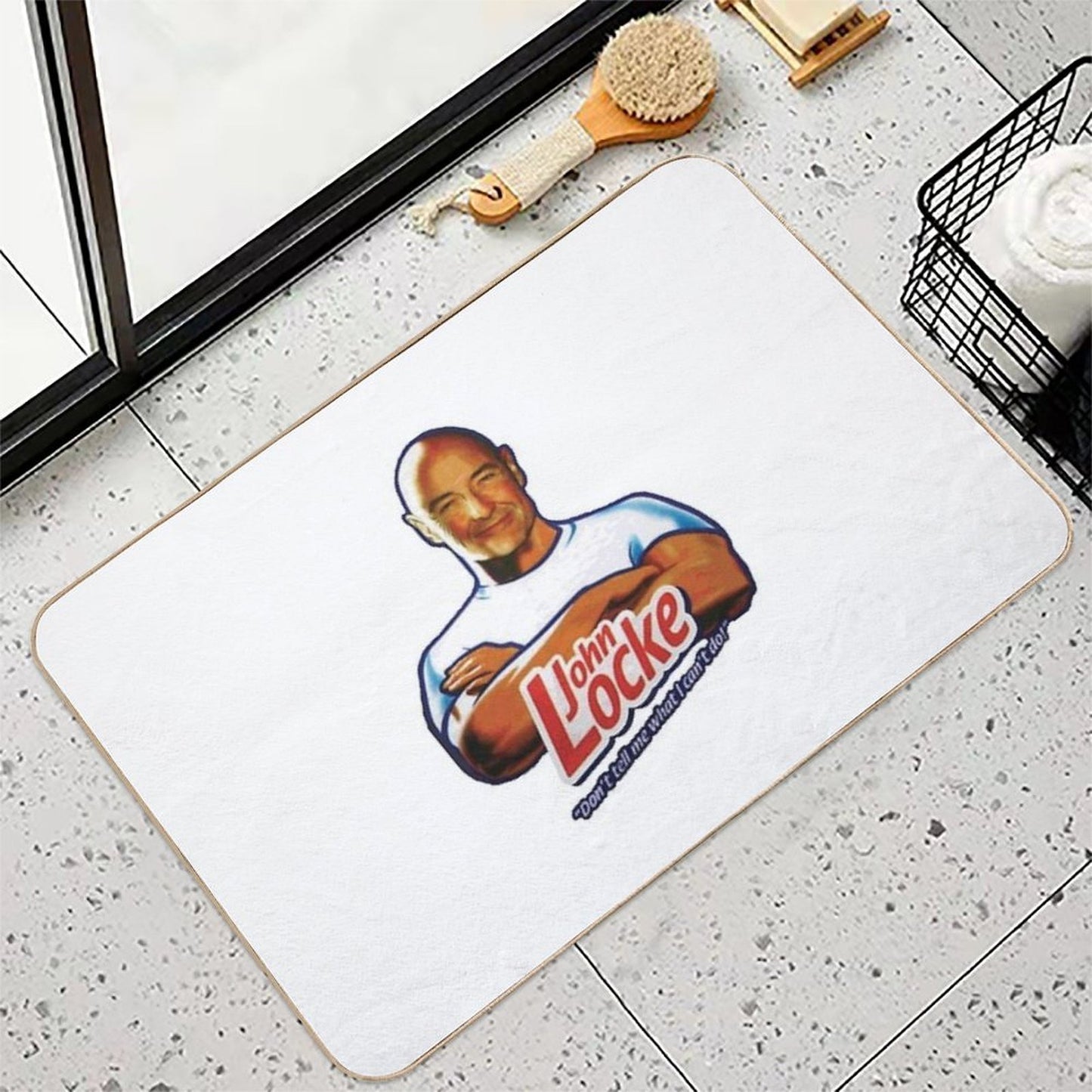 John Locke Lost Don't Tell Me What I Can't Do Absorbent Bath Mat