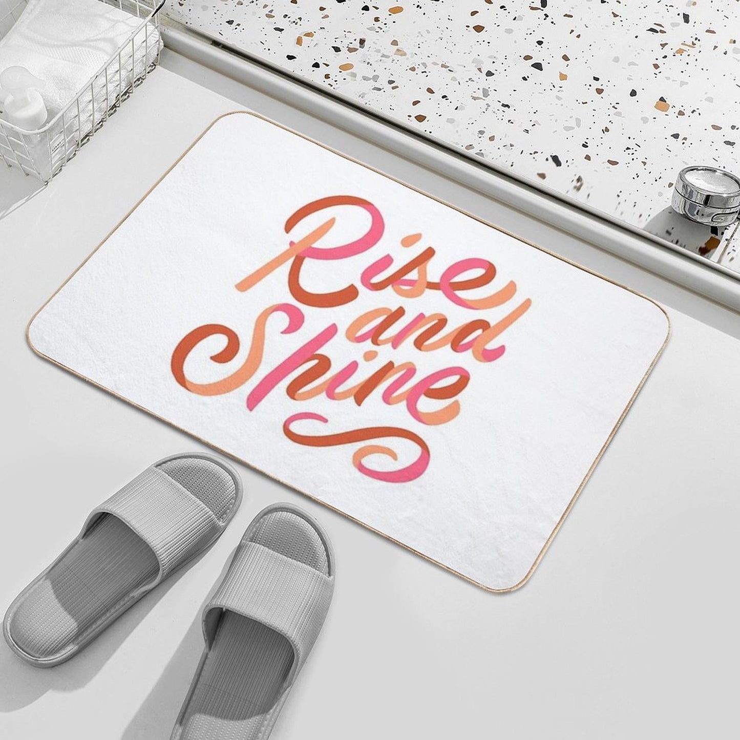 Rise And Shine  Stain-Proof Bath Mat