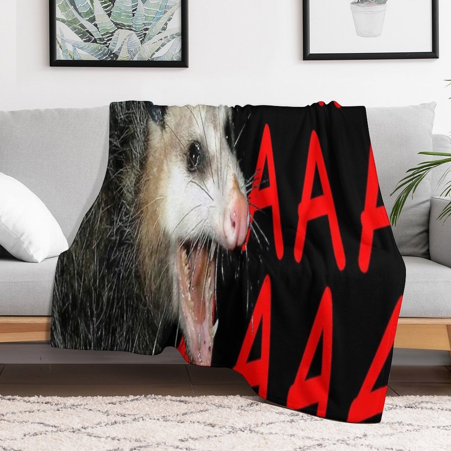 AAAAA POSSUM Velvety-soft Throw Blanket