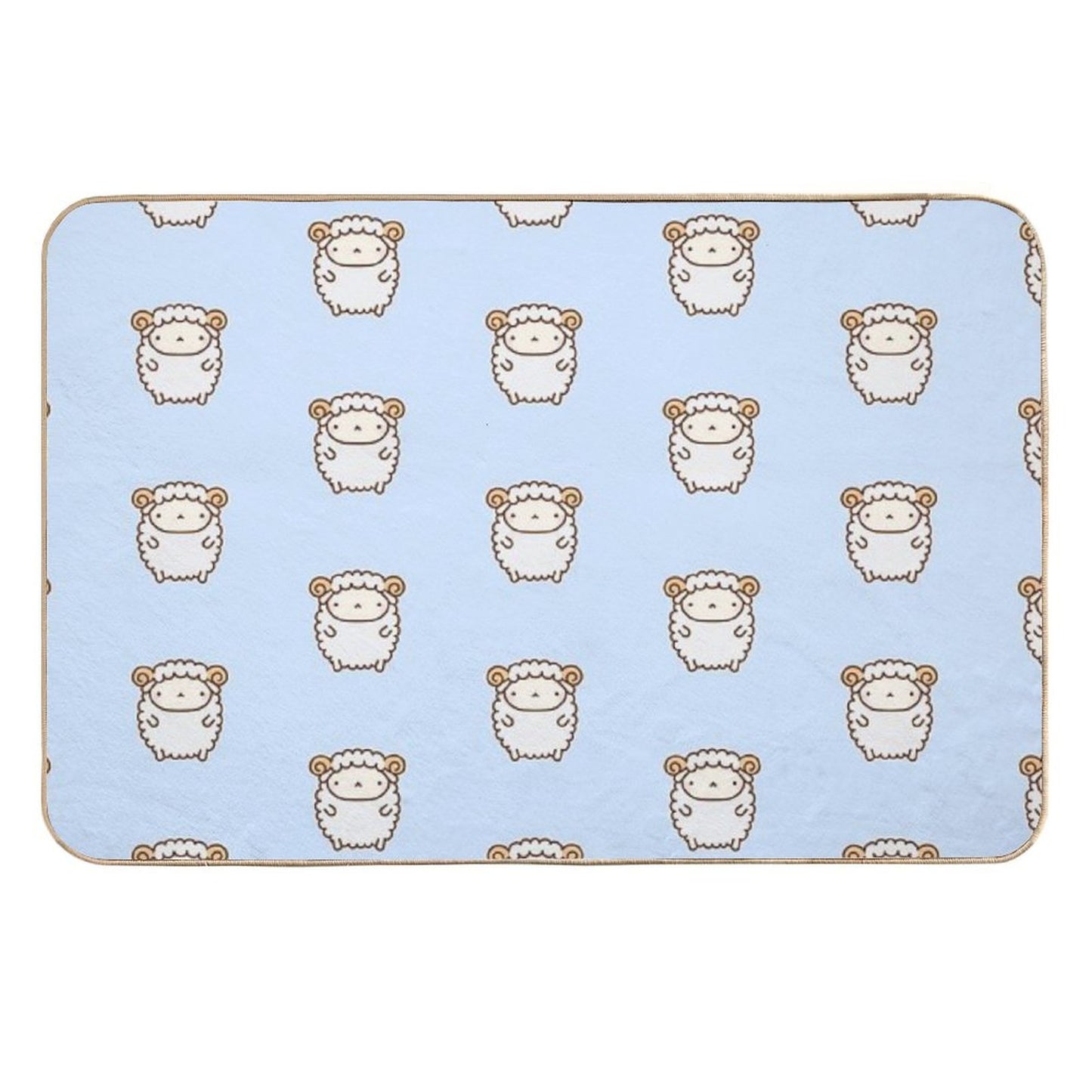 Cute Sheep Fade-Resistant Bath Mat