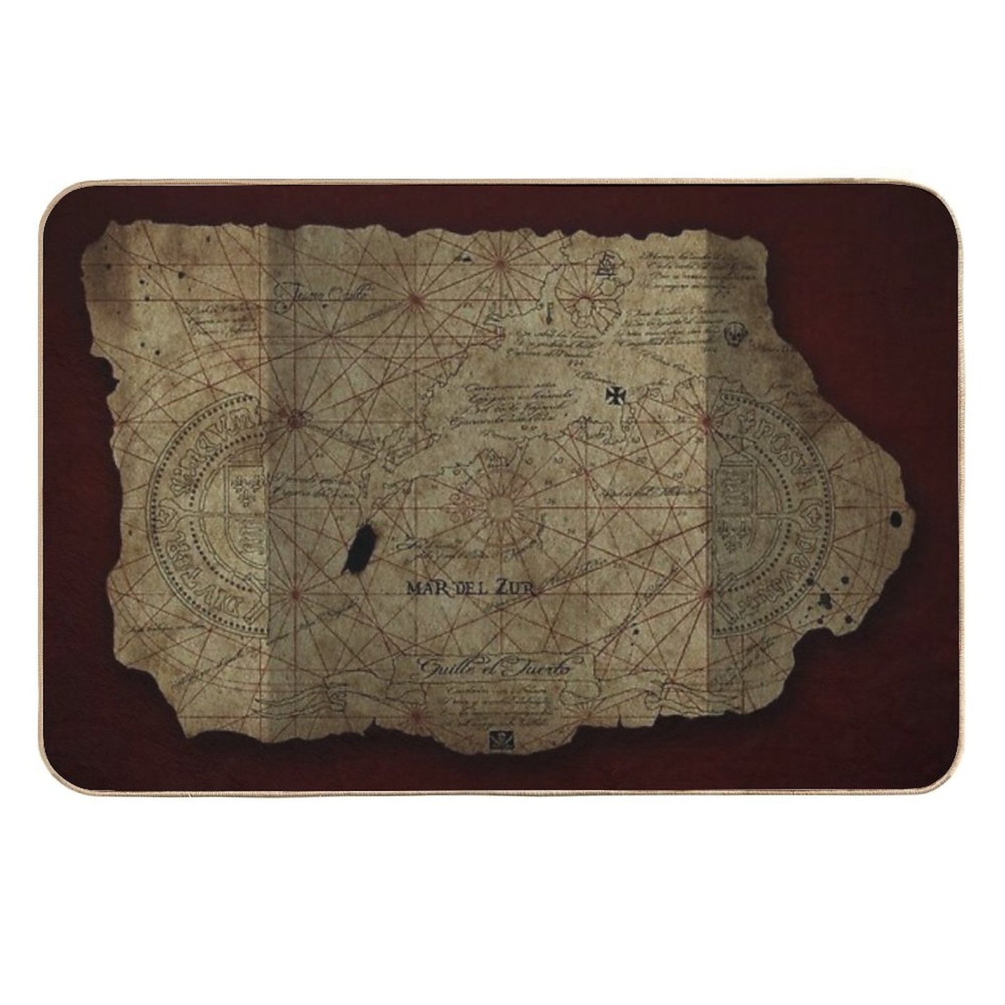 Goonies Treasure Map Dirt-Trapping Bath Mat