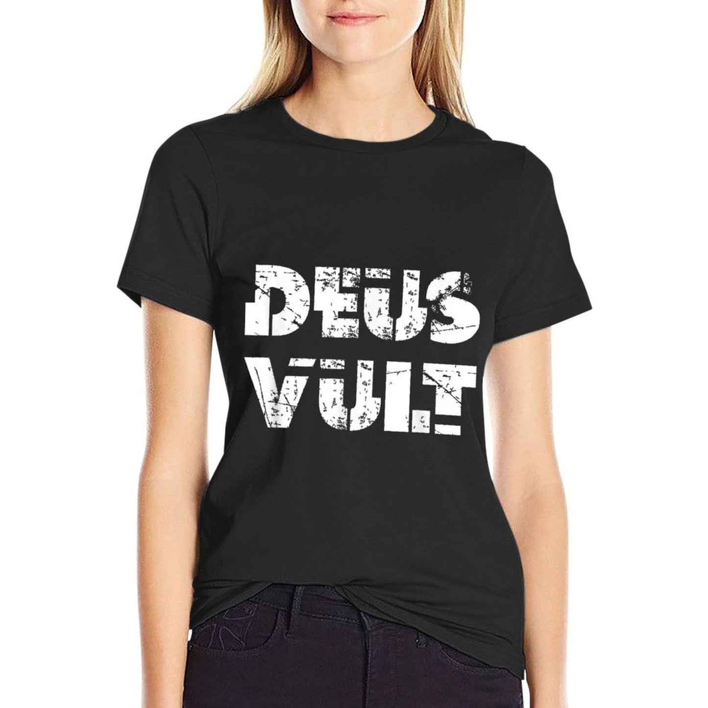 Cool Deus Vult God Wills It Meme Crusade Vintage-inspired T-Shirt