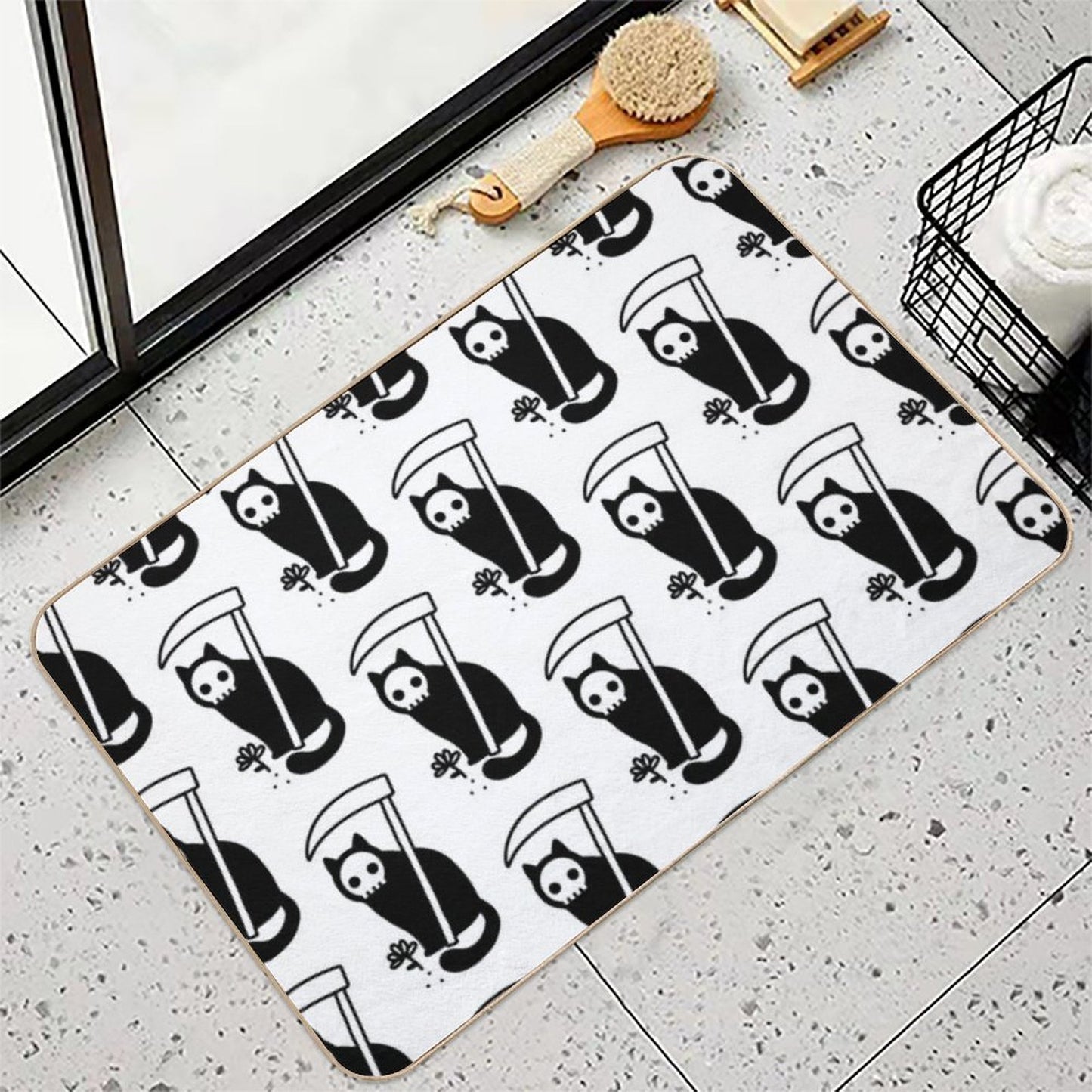 Grim Kitty Long-Lasting Bath Mat