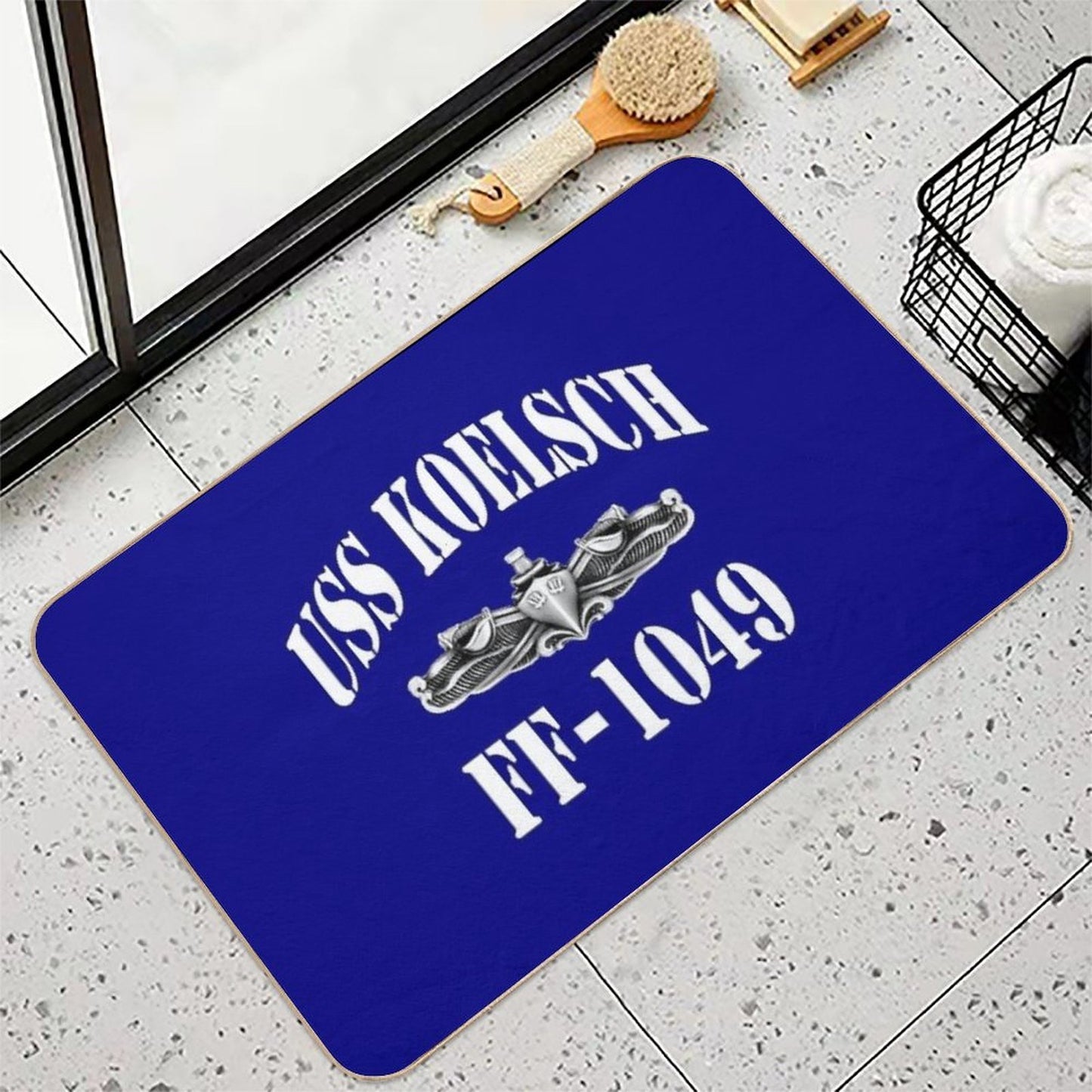 USS KOELSCH (FF-1049) SHIP'S STORE Rapid-Drying Bath Mat