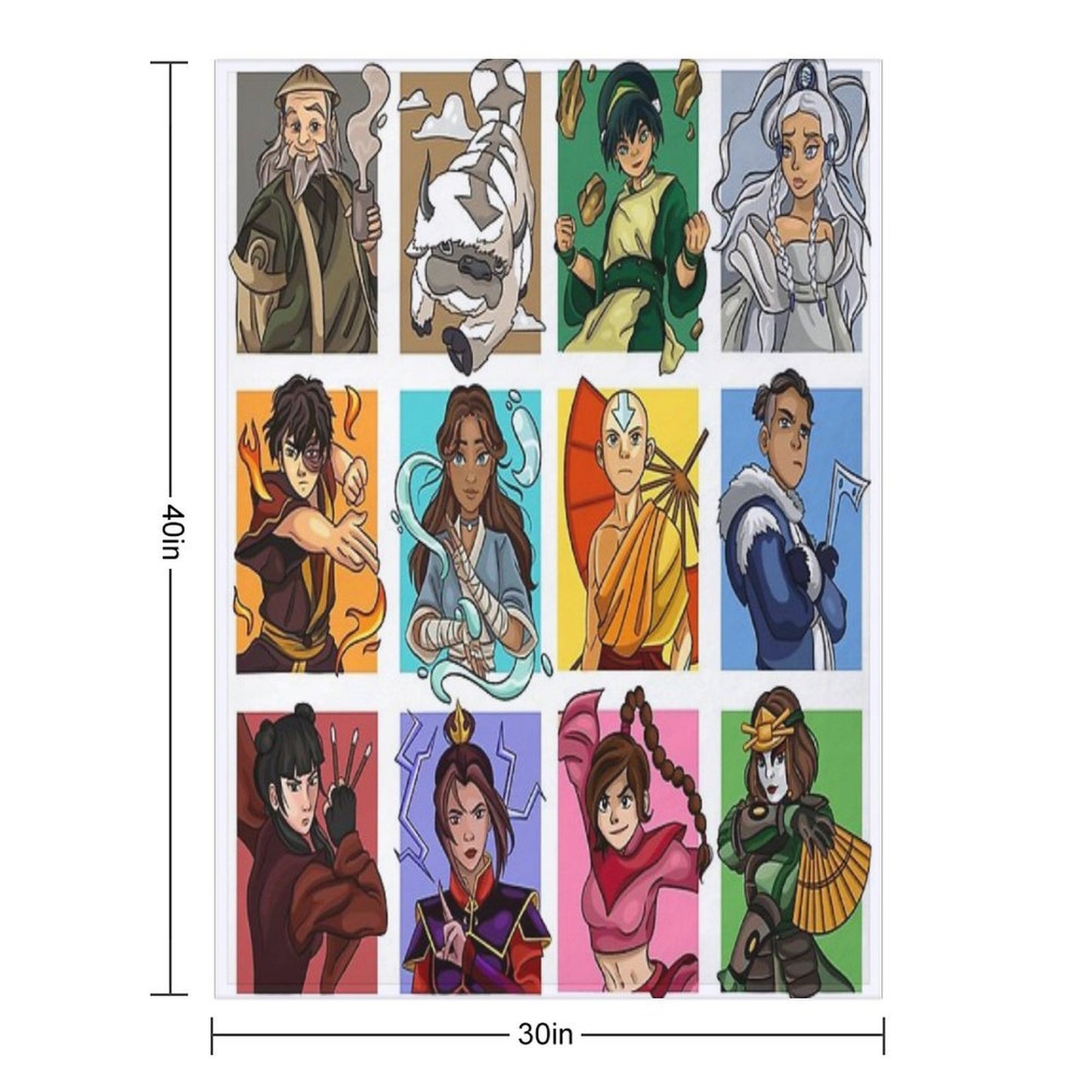 Avatar The Last Airbender Digital Art Anti-pilling Throw Blanket