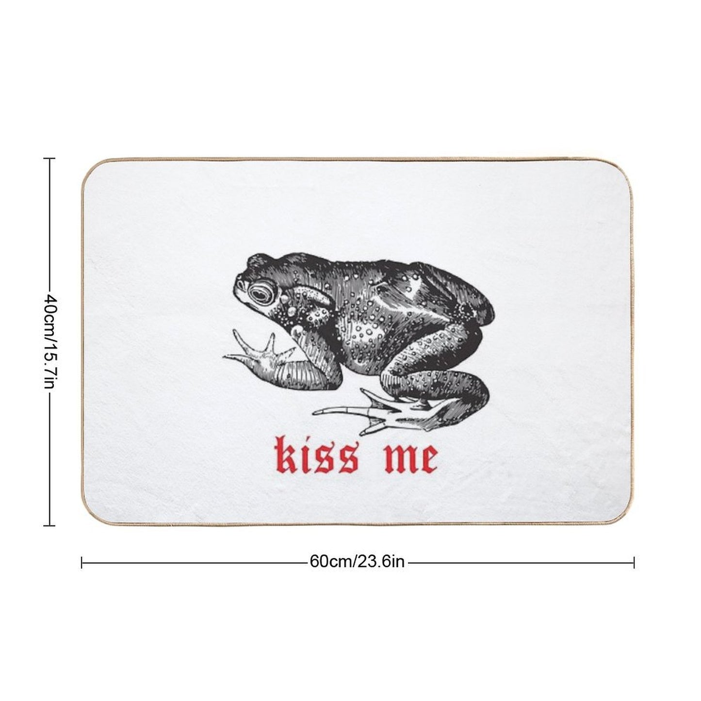 Kiss The Frog Versatile Bath Mat