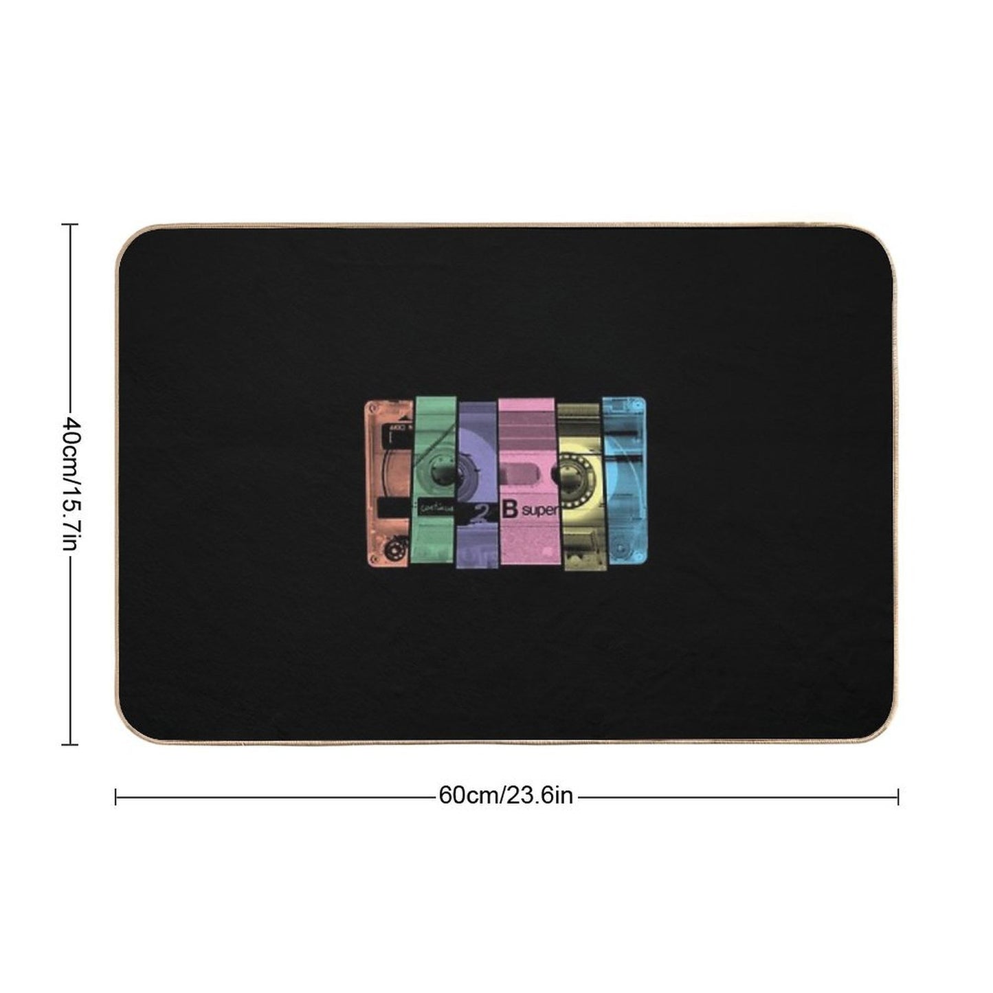 Mix Tape 1.0 Easy Maintenance Bath Mat