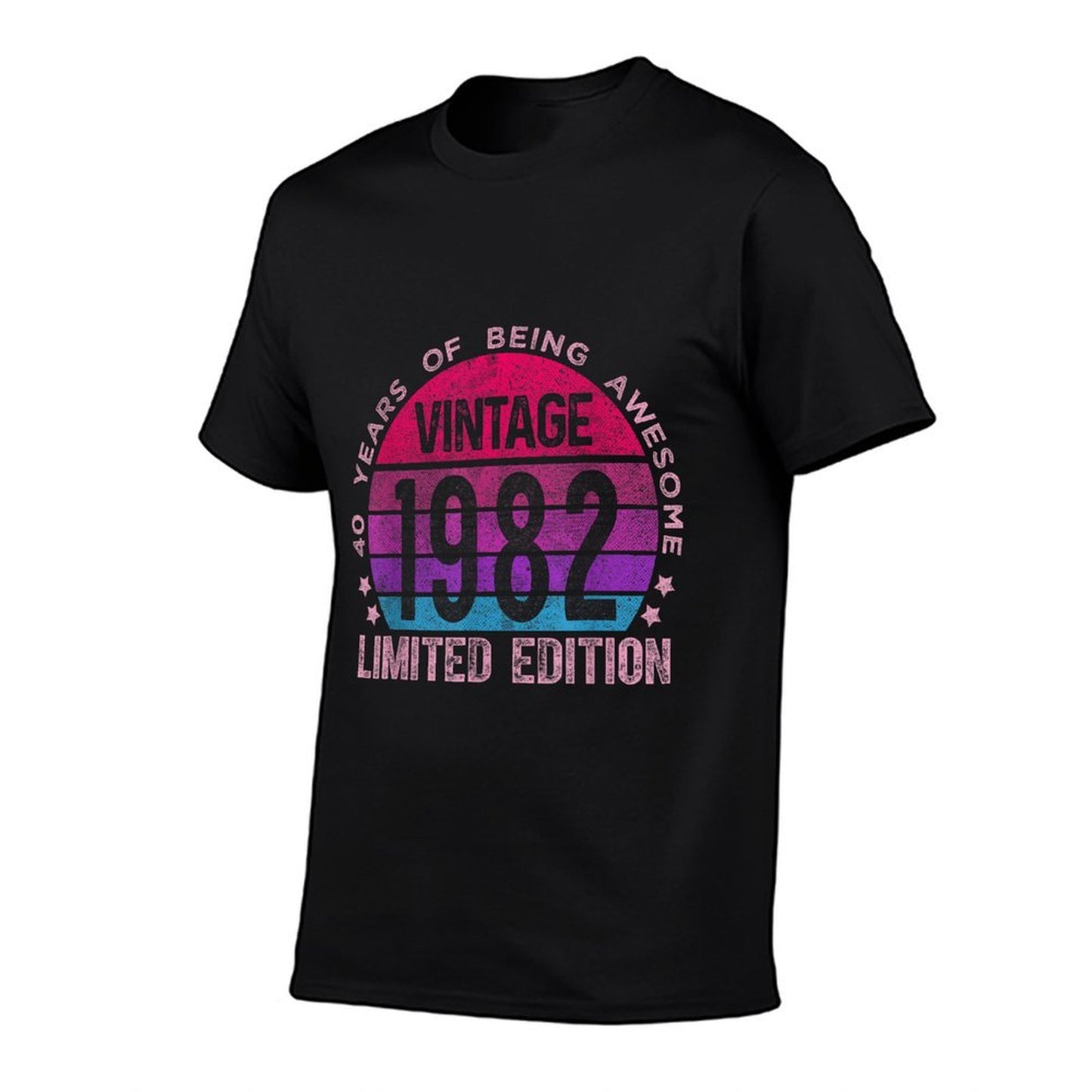 40 Year Old Gifts Vintage 1982 Limited Edition 40th Birthday Trendy Pattern T-Shirt