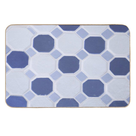 Whimsical Blueprint  Easy To Clean Bath Mat