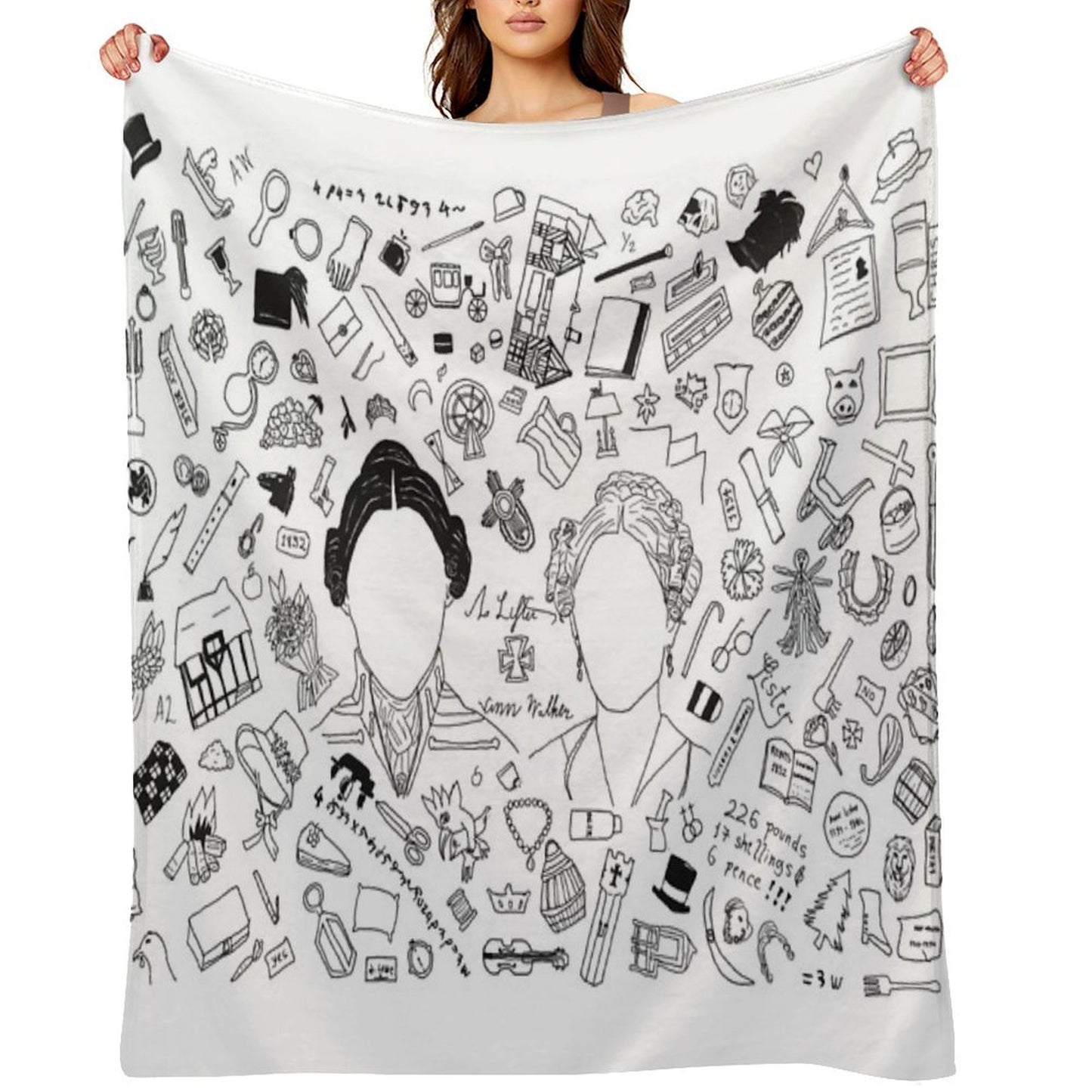 Gentleman Jack Universe T-shirt Shrink-resistant Throw Blanket