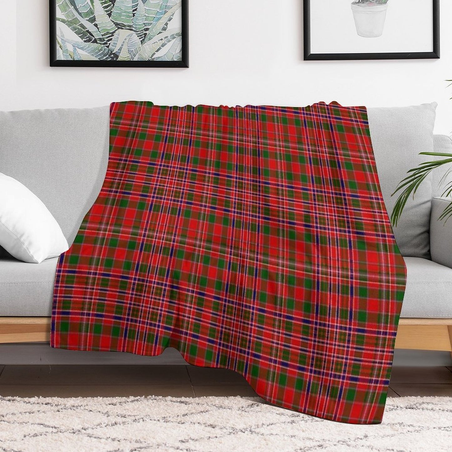 Clan MacAlister Tartan Quick-dry Throw Blanket