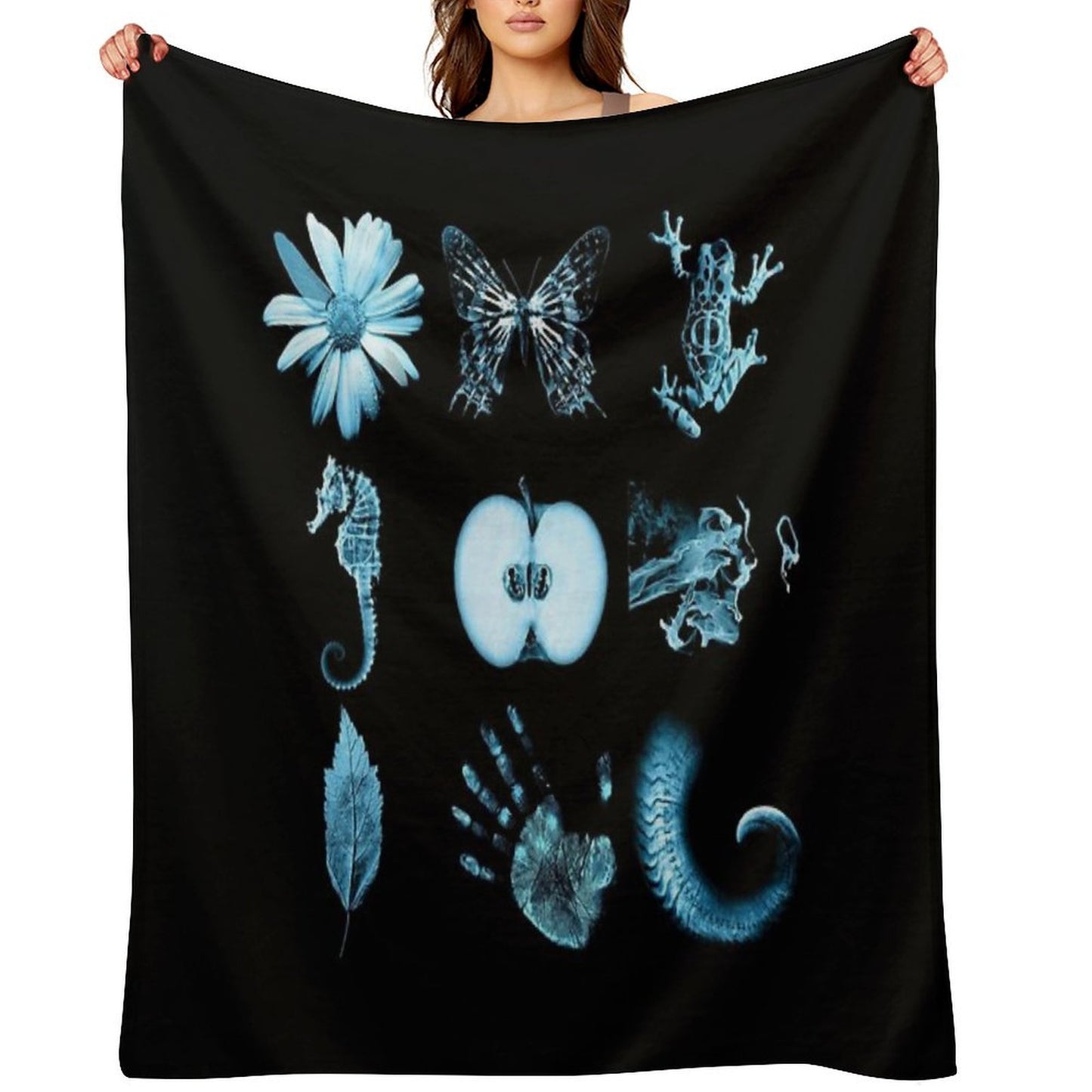 All Nine Glyphs of Fringe Versatility Throw Blanket