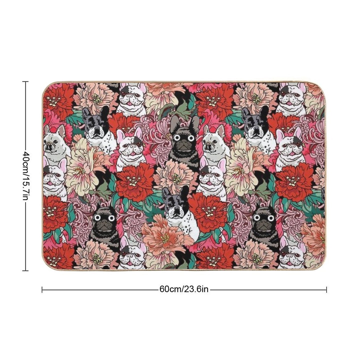Because French Bulldog  Non-Slip Bath Mat